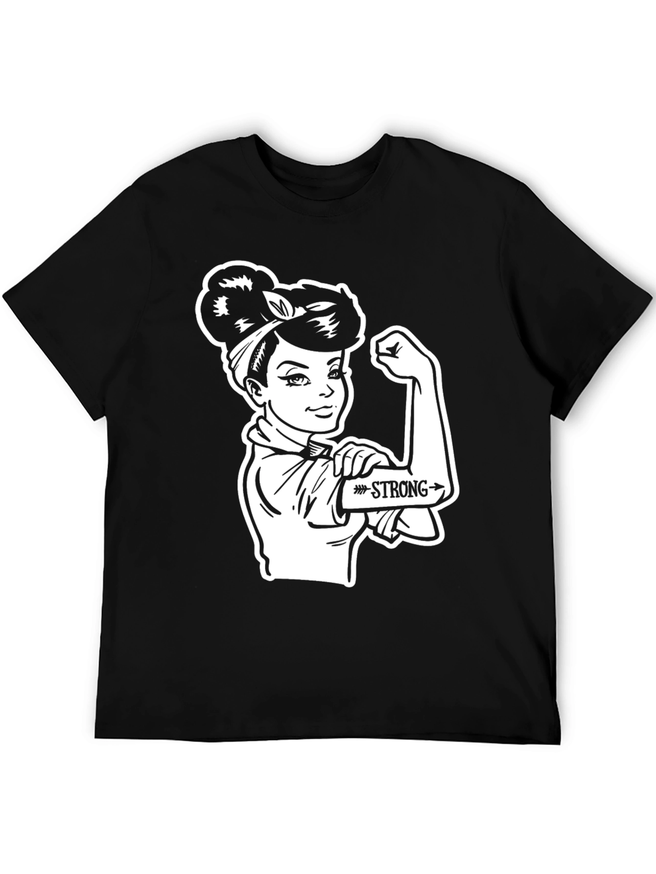 Rosie the Riveter Strong Womens T-Shirt