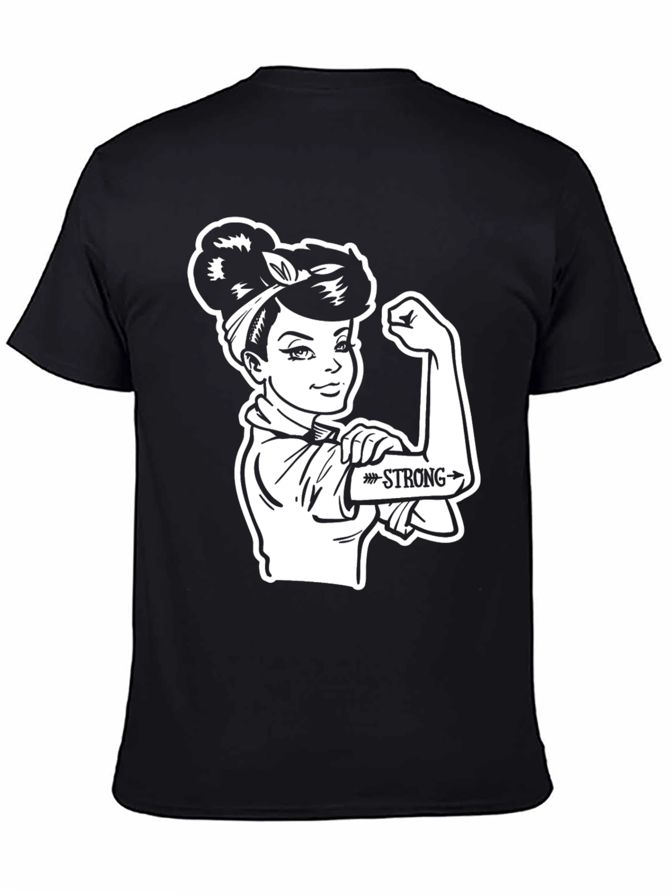 Rosie the Riveter Strong Womens T-Shirt