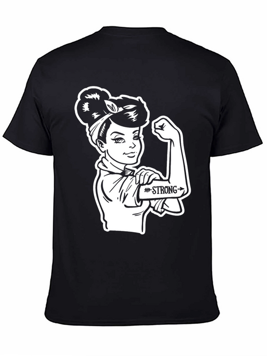 Rosie the Riveter Strong Womens T-Shirt