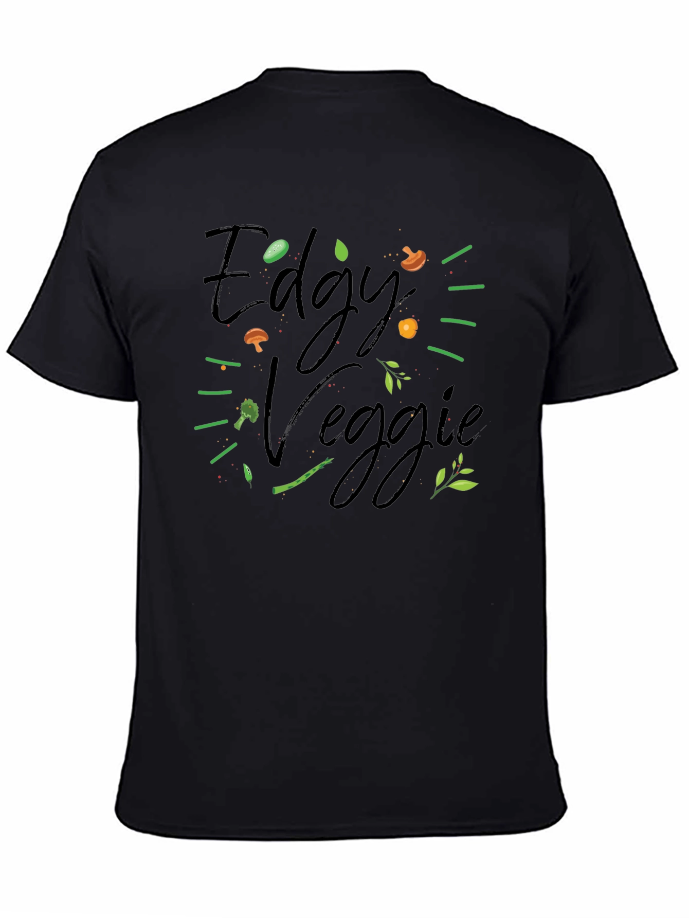 Edgy Veggie Graphic T-Shirt - Vegan Style