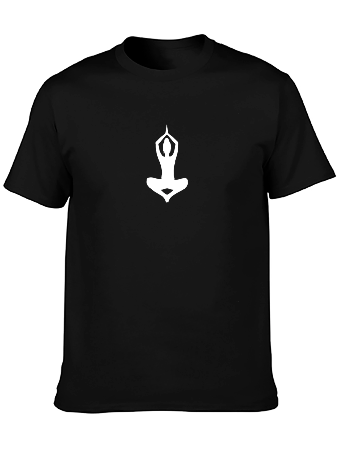 Yoga Pose Graphic Tee - Black