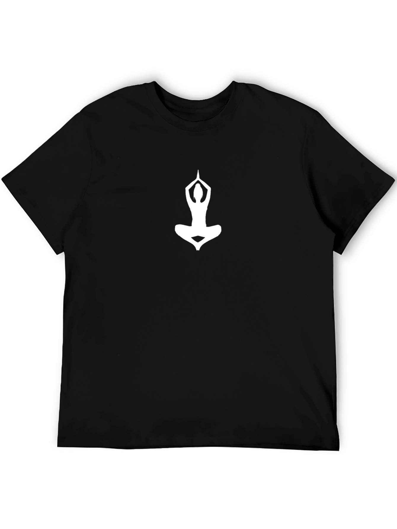 Yoga Pose Graphic Tee - Black