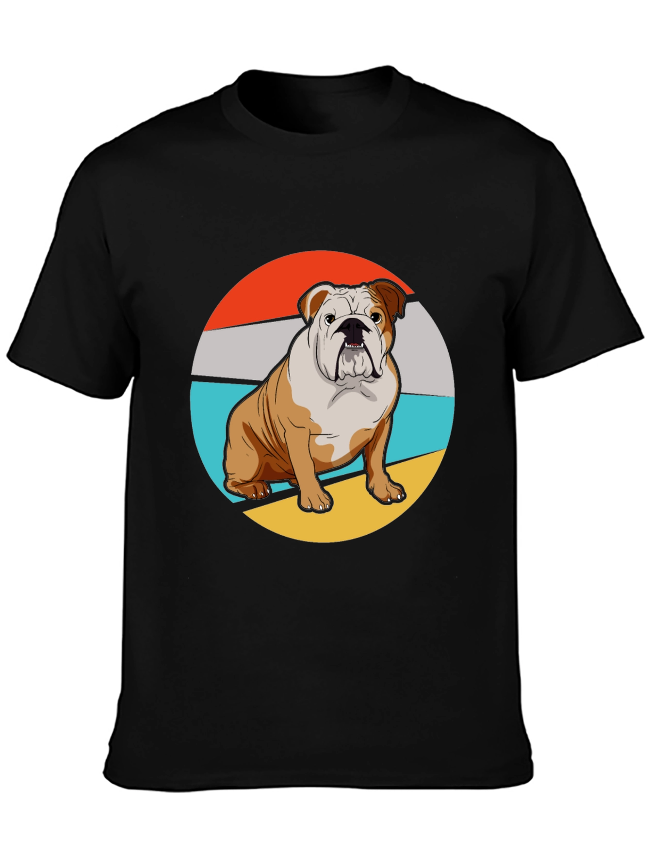 Bulldog Graphic Tee - Retro Style