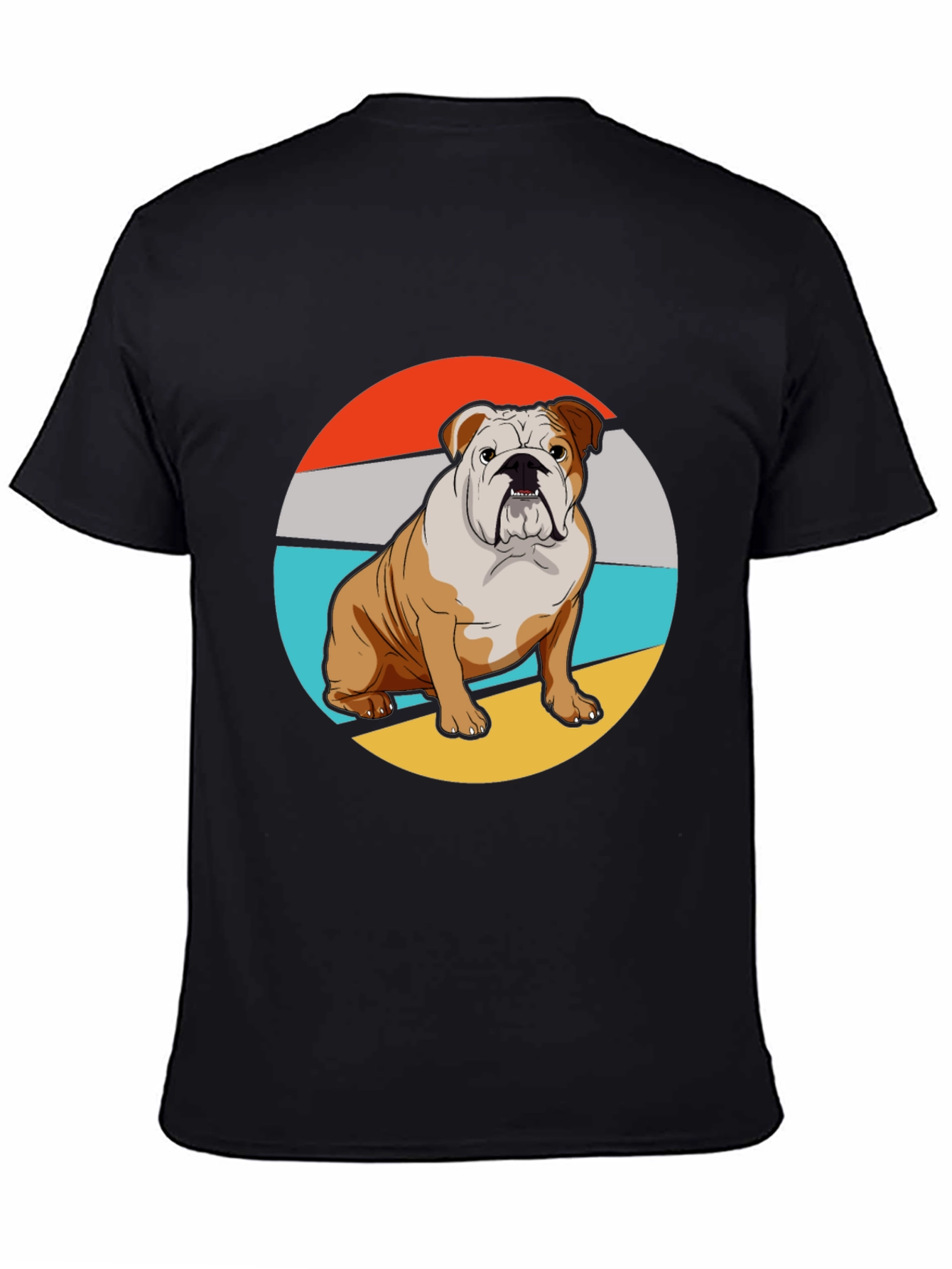 Bulldog Graphic Tee - Retro Style