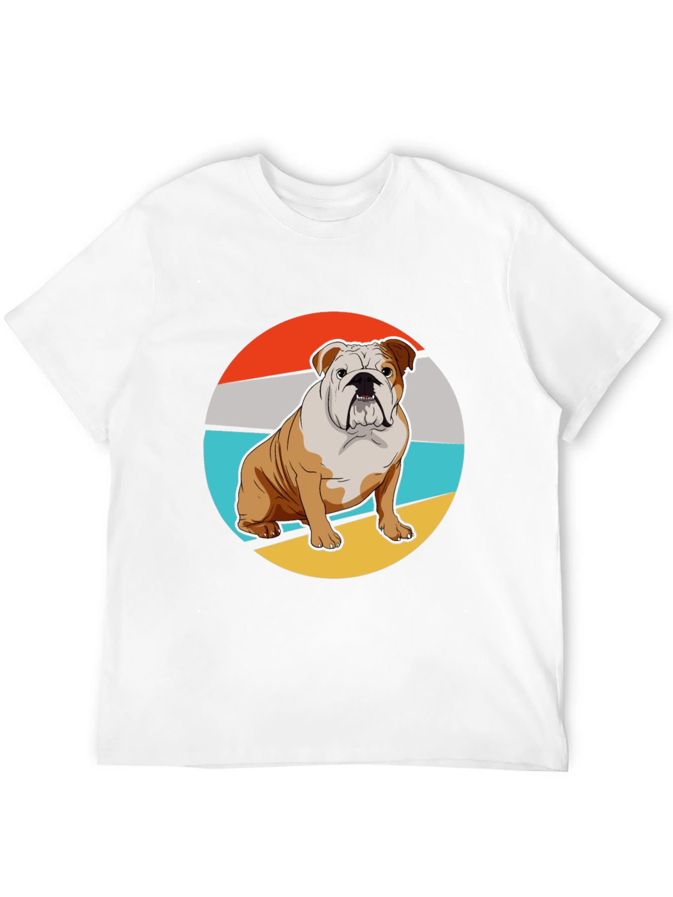 Bulldog Graphic Tee - Retro Style