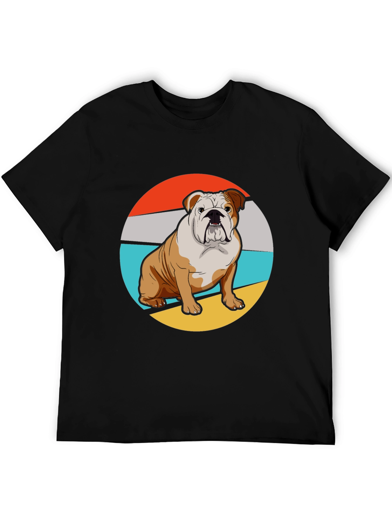 Bulldog Graphic Tee - Retro Style