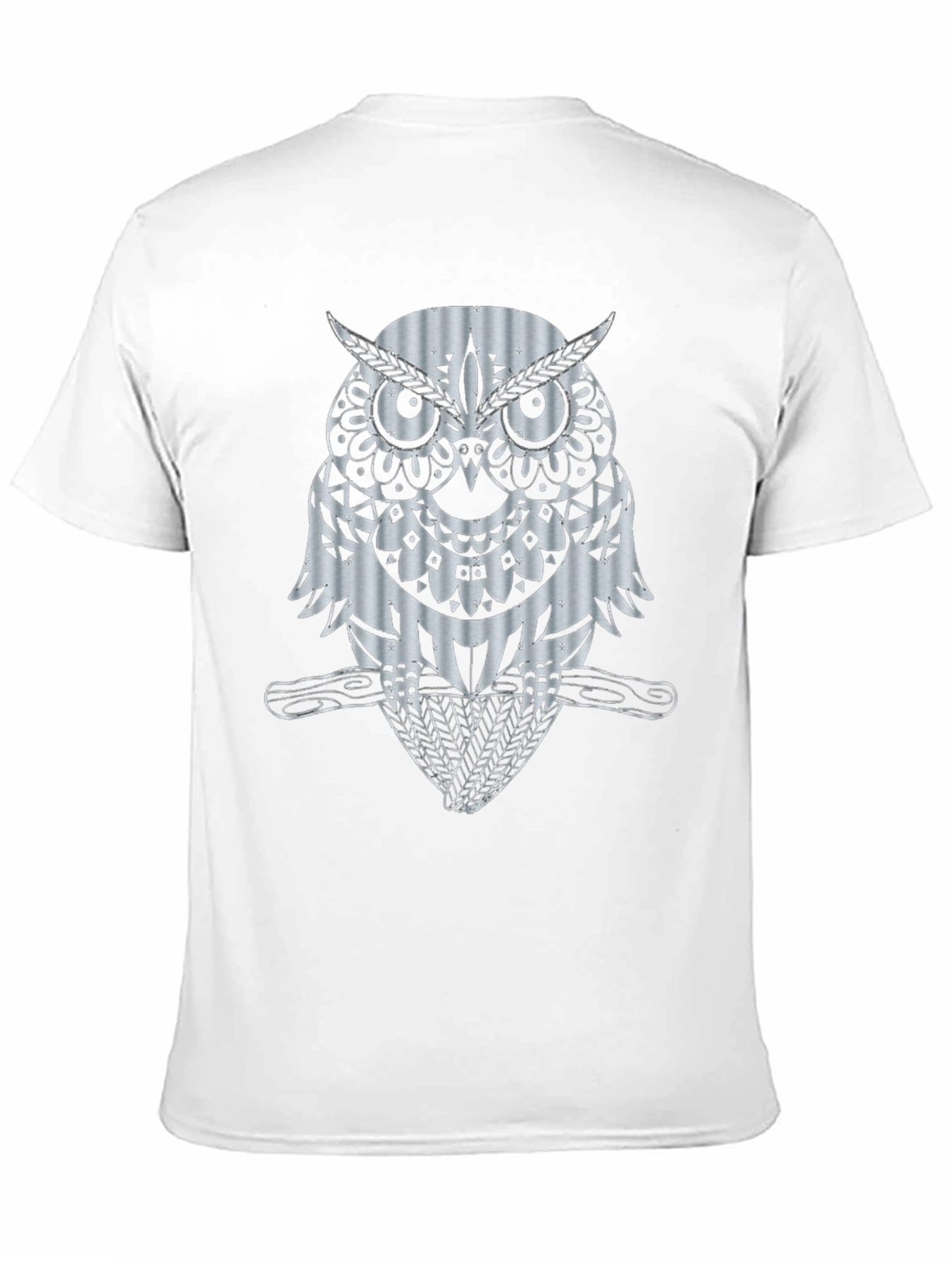 Owl Graphic Print Black T-Shirt