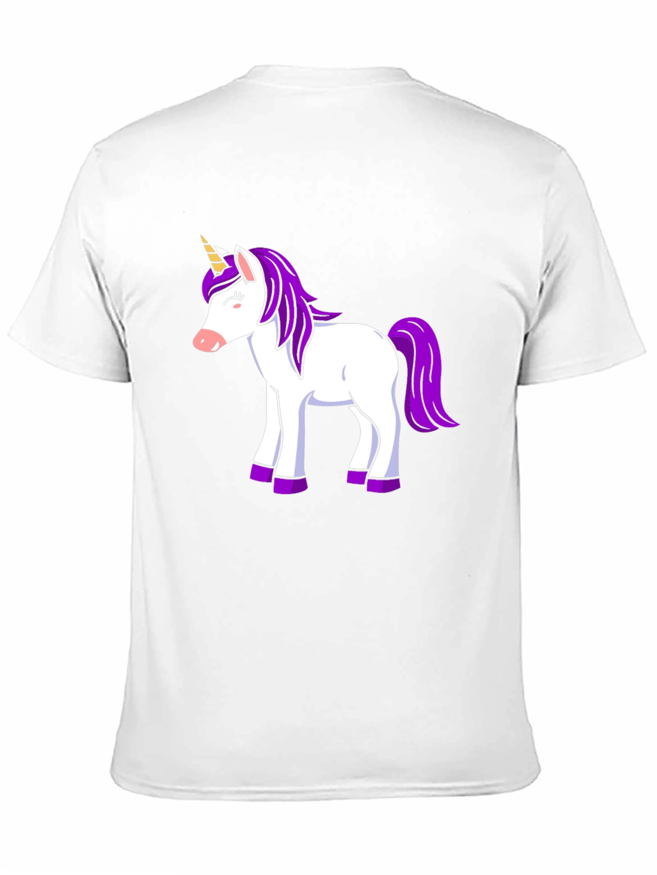 Unicorn Graphic Print Black T-Shirt