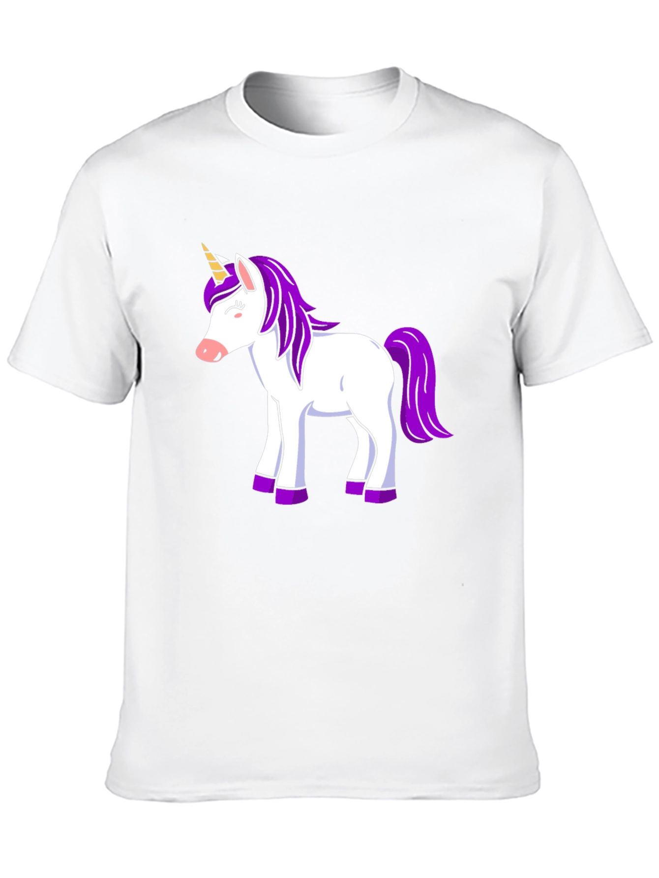Unicorn Graphic Print Black T-Shirt