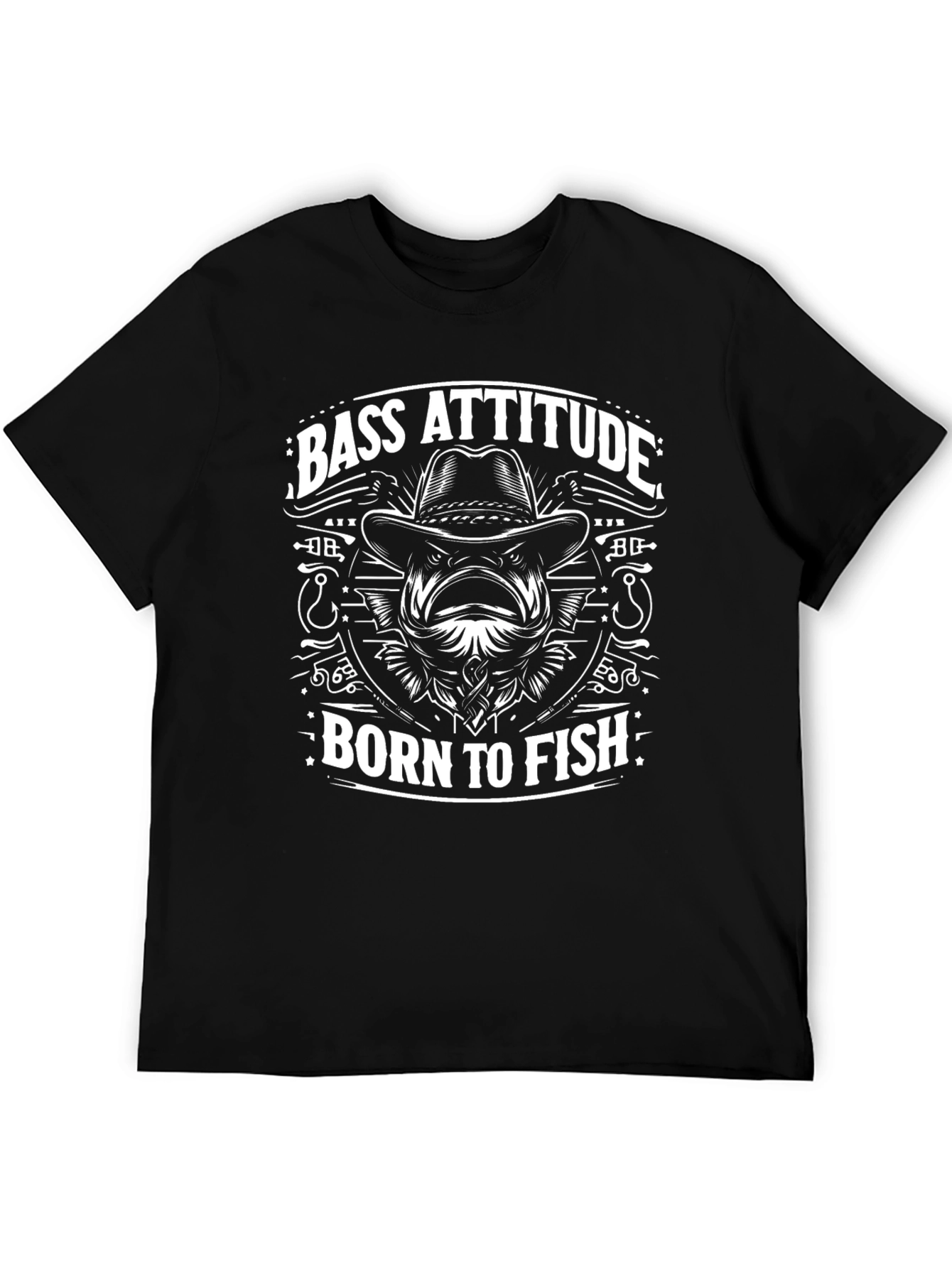 Bass Attitude Born To Fish T-Shirt
