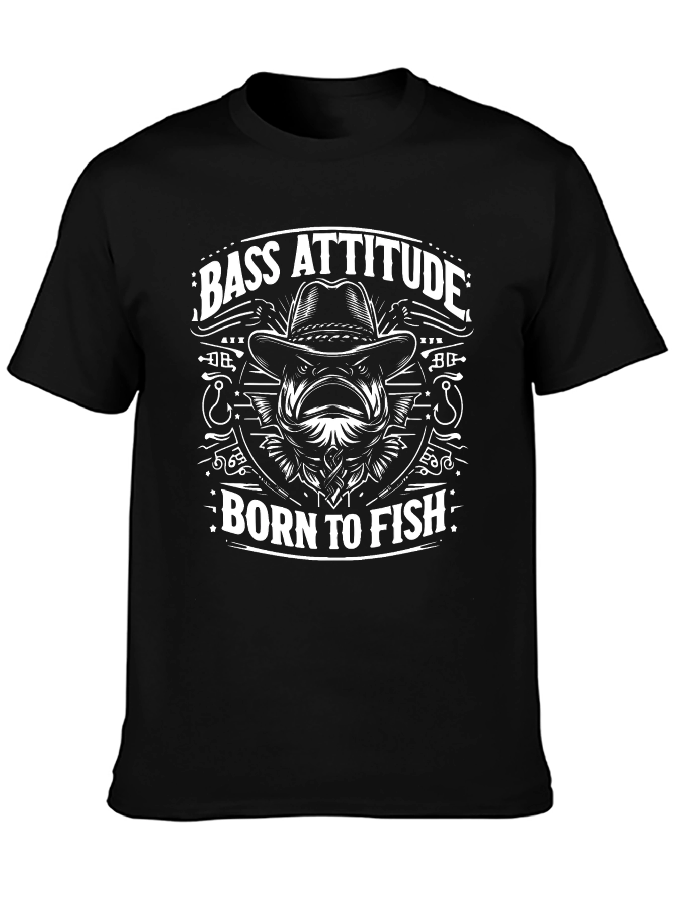 Bass Attitude Born To Fish T-Shirt
