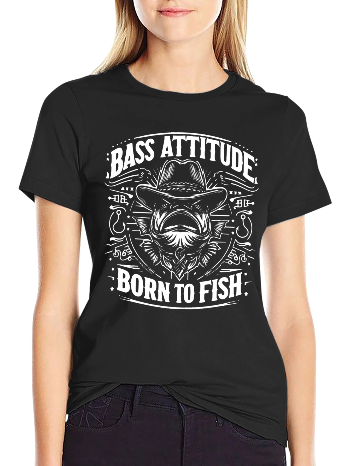 Bass Attitude Born To Fish T-Shirt