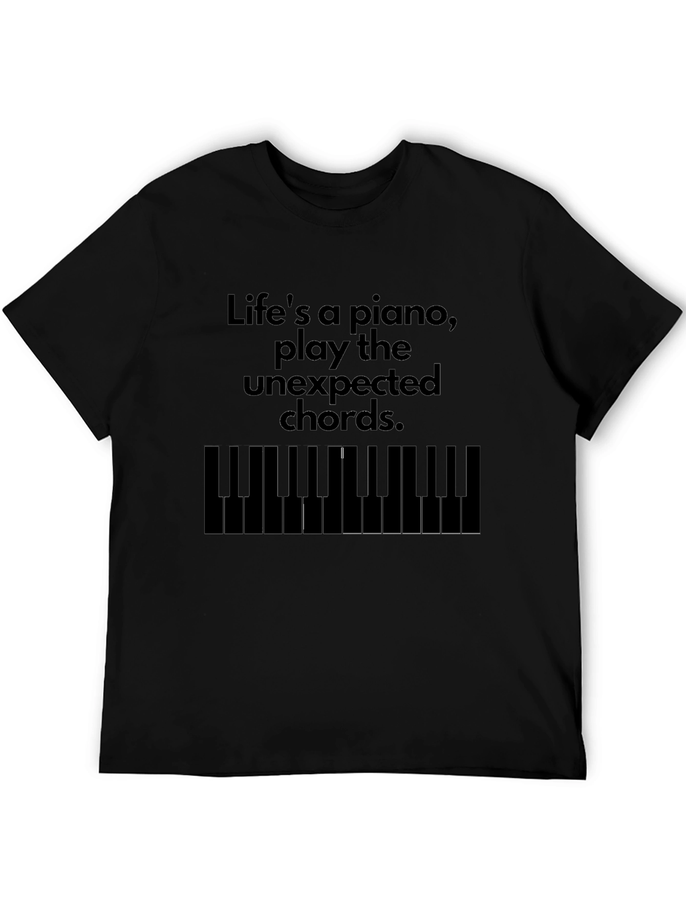 Piano Keys Graphic T-Shirt: Lifes a Piano