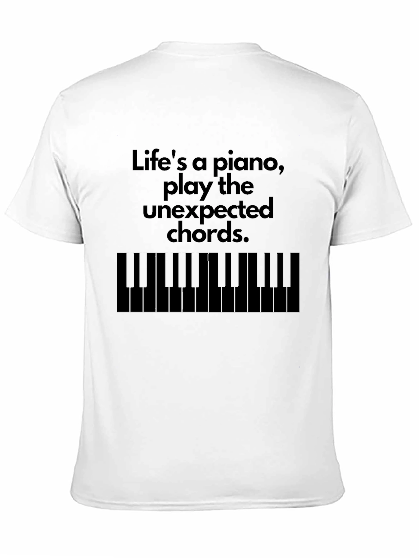Piano Keys Graphic T-Shirt: Lifes a Piano
