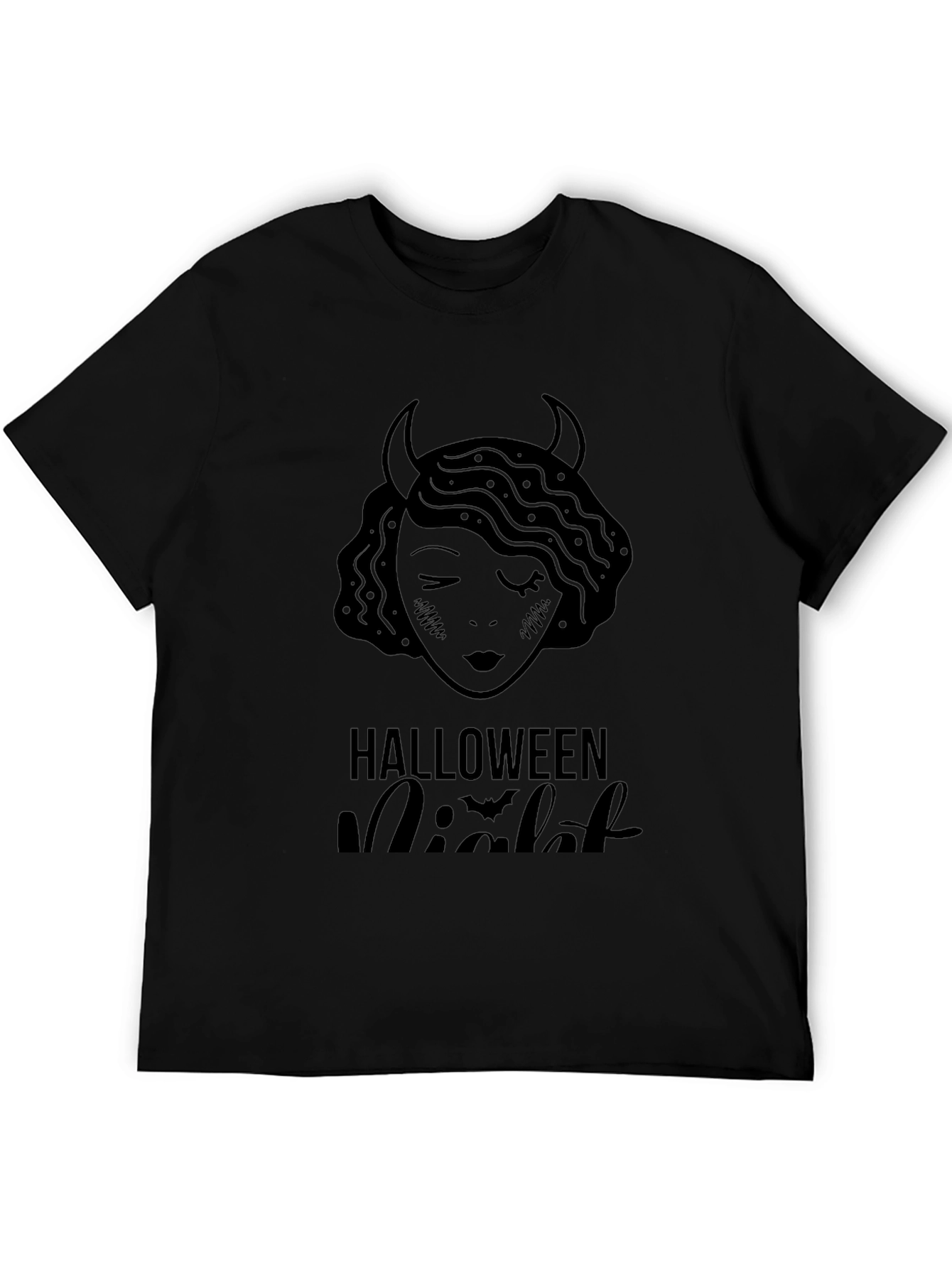 Halloween Night Devil Woman Graphic Tee