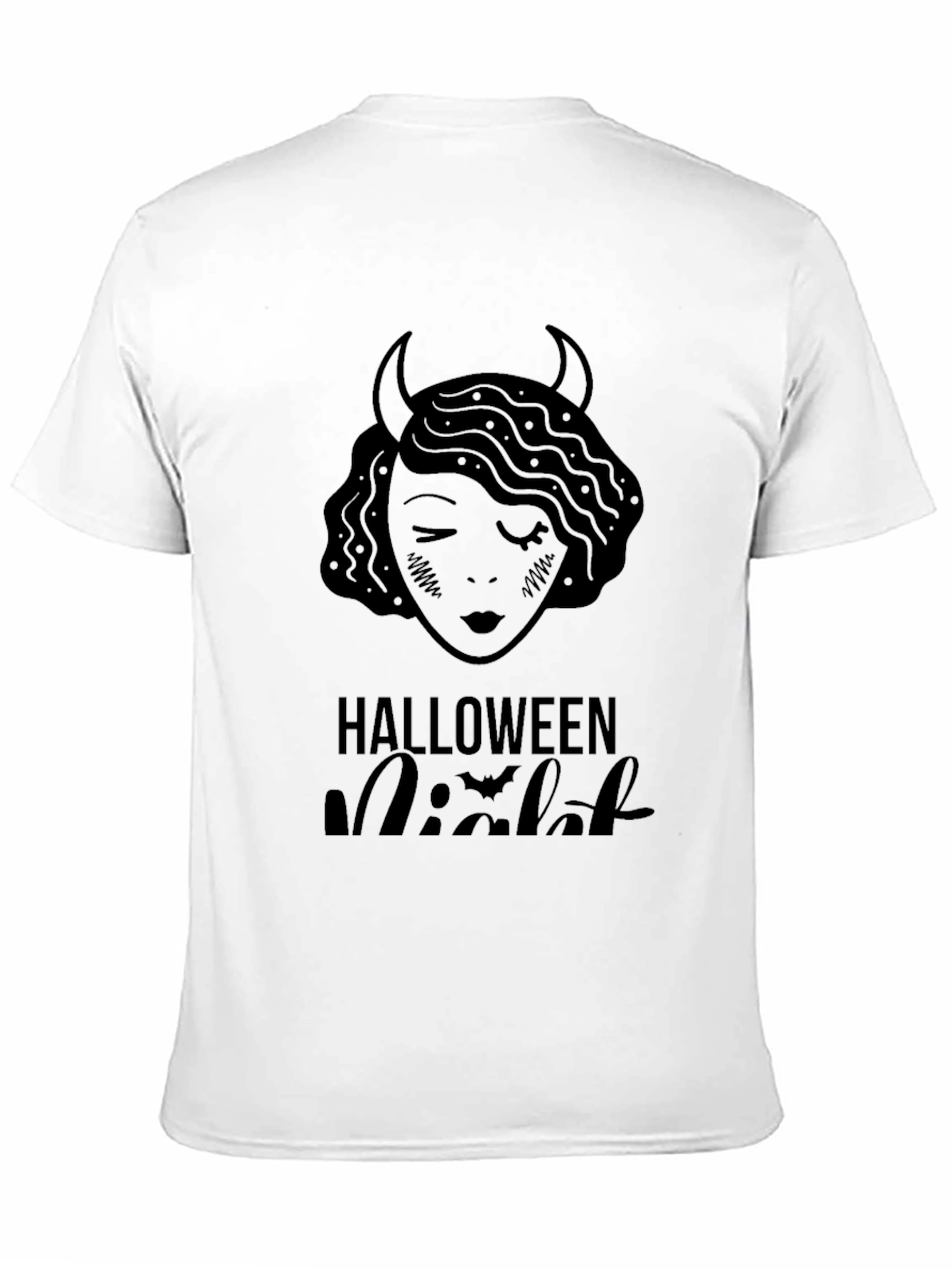 Halloween Night Devil Woman Graphic Tee