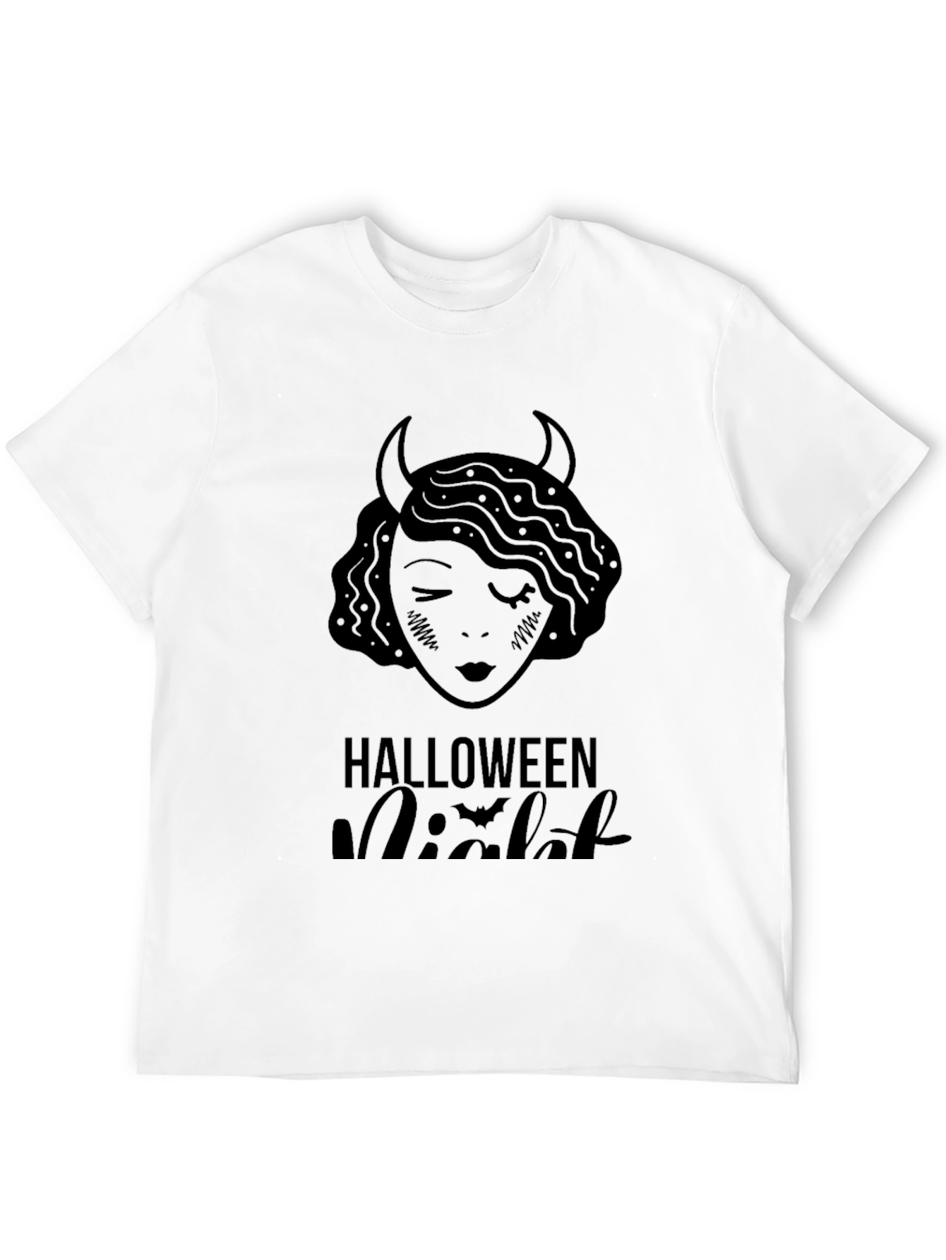 Halloween Night Devil Woman Graphic Tee