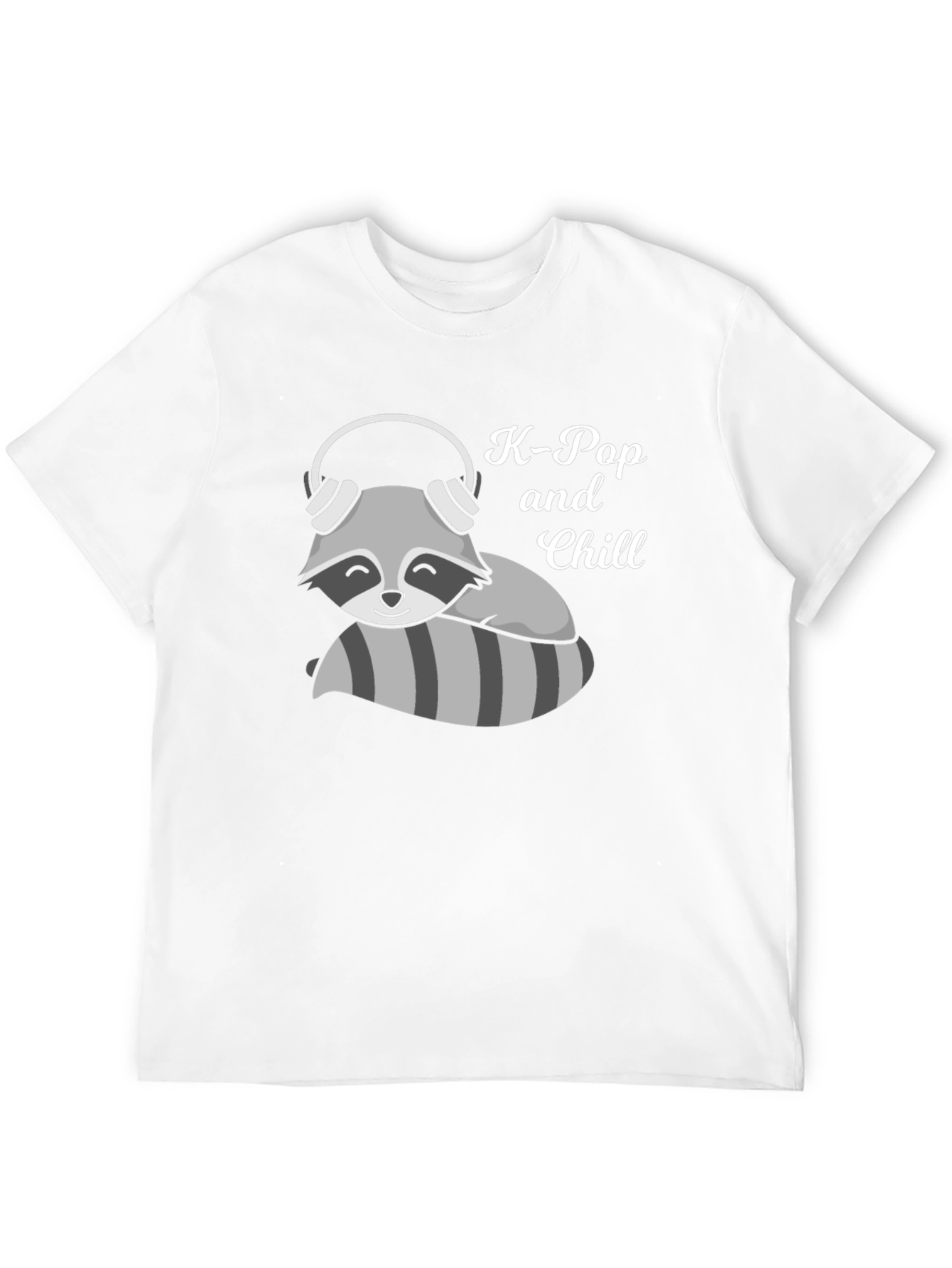 K-Pop and Chill Raccoon T-Shirt