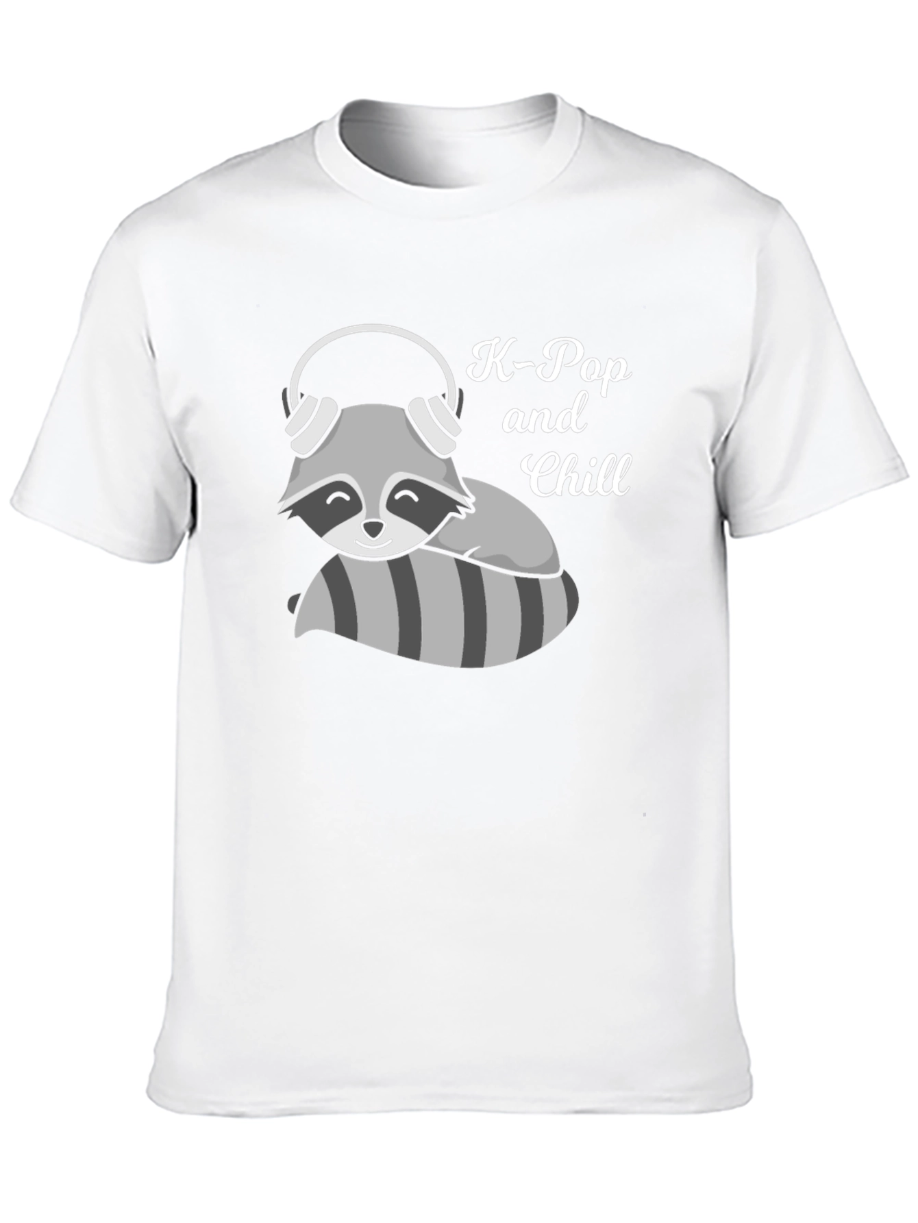 K-Pop and Chill Raccoon T-Shirt
