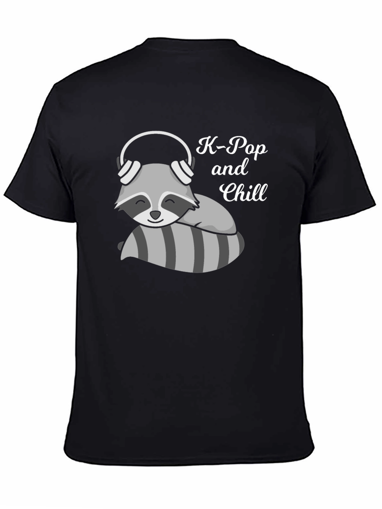 K-Pop and Chill Raccoon T-Shirt