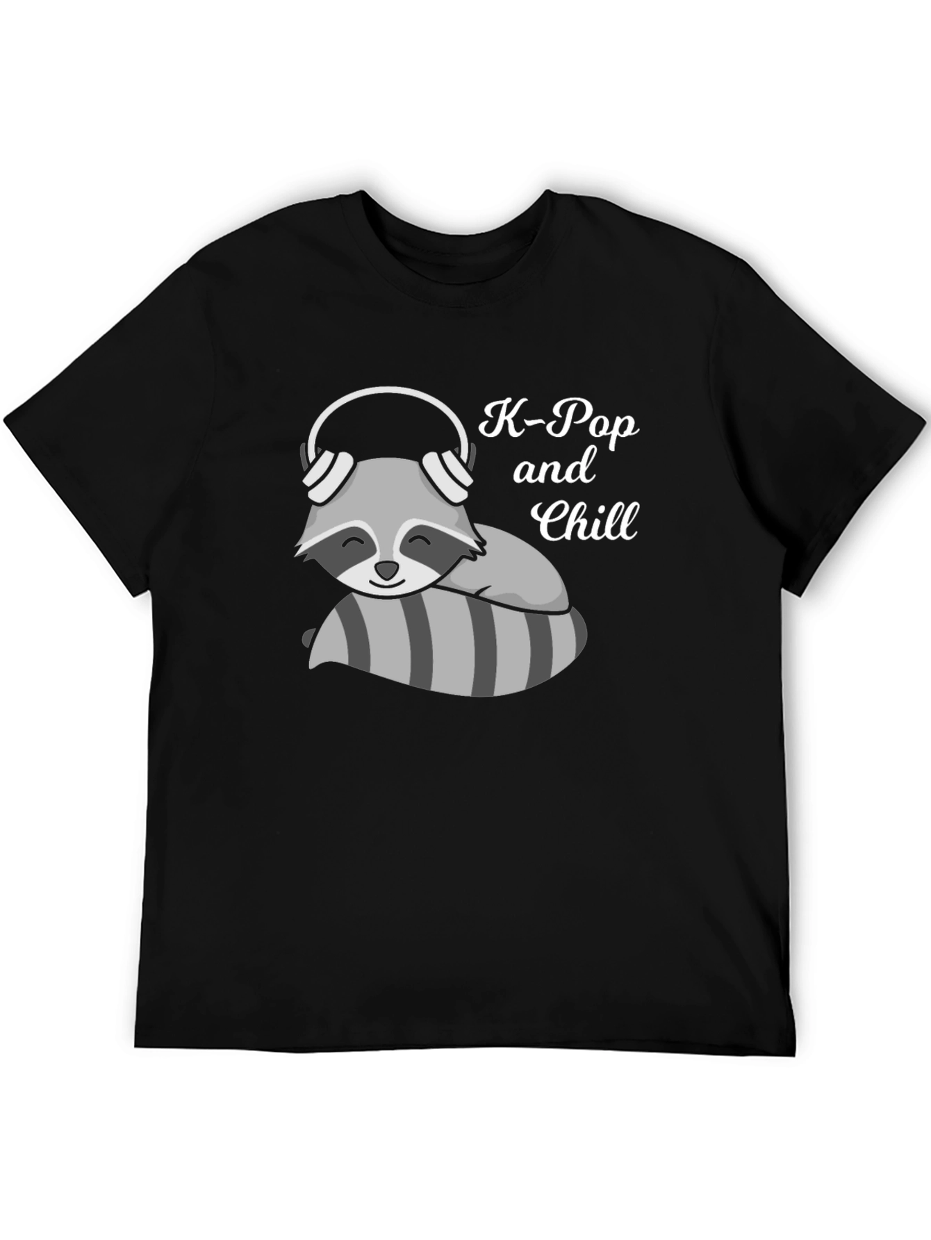 K-Pop and Chill Raccoon T-Shirt