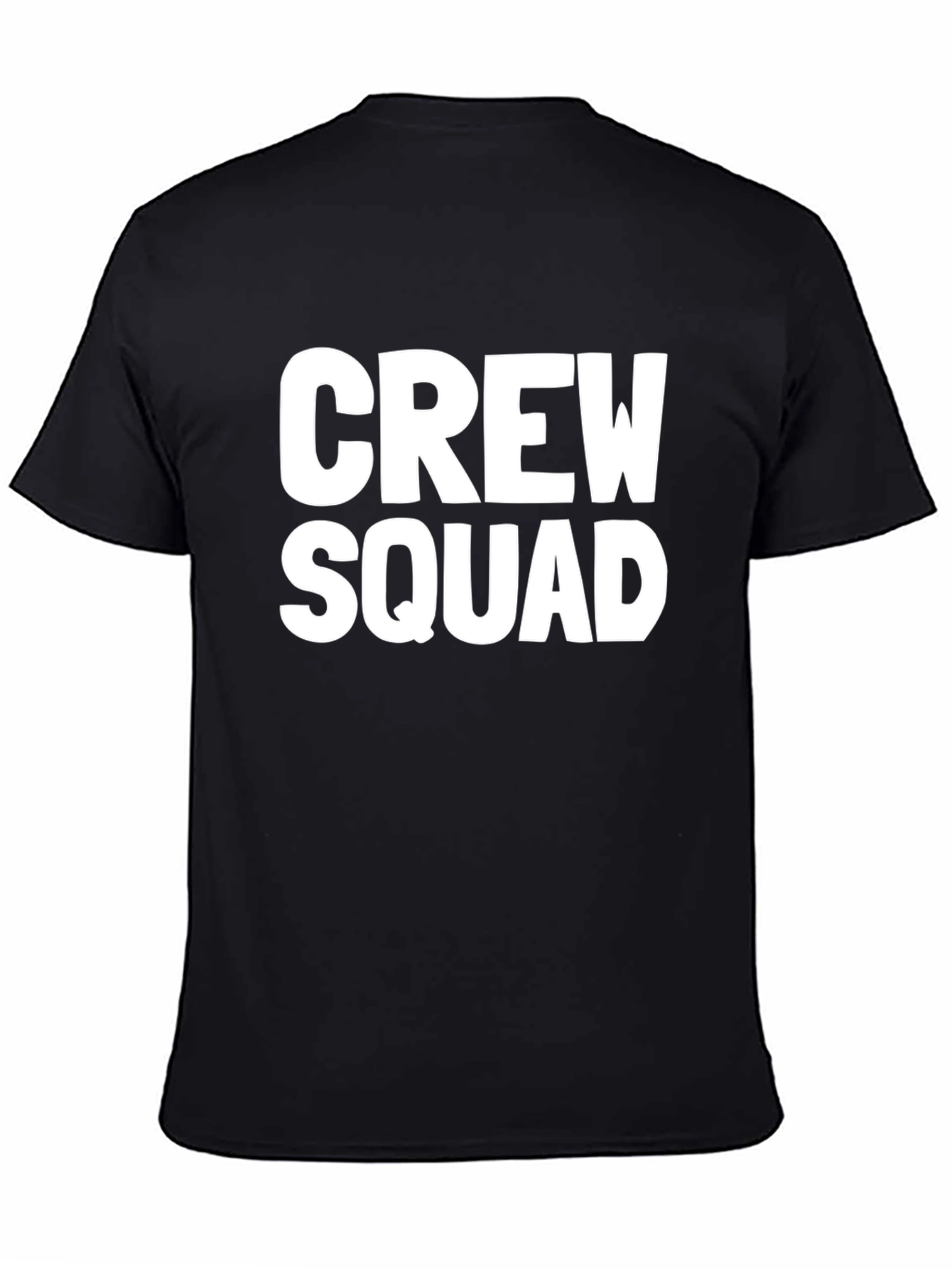 Crew Squad Black Graphic T-Shirt