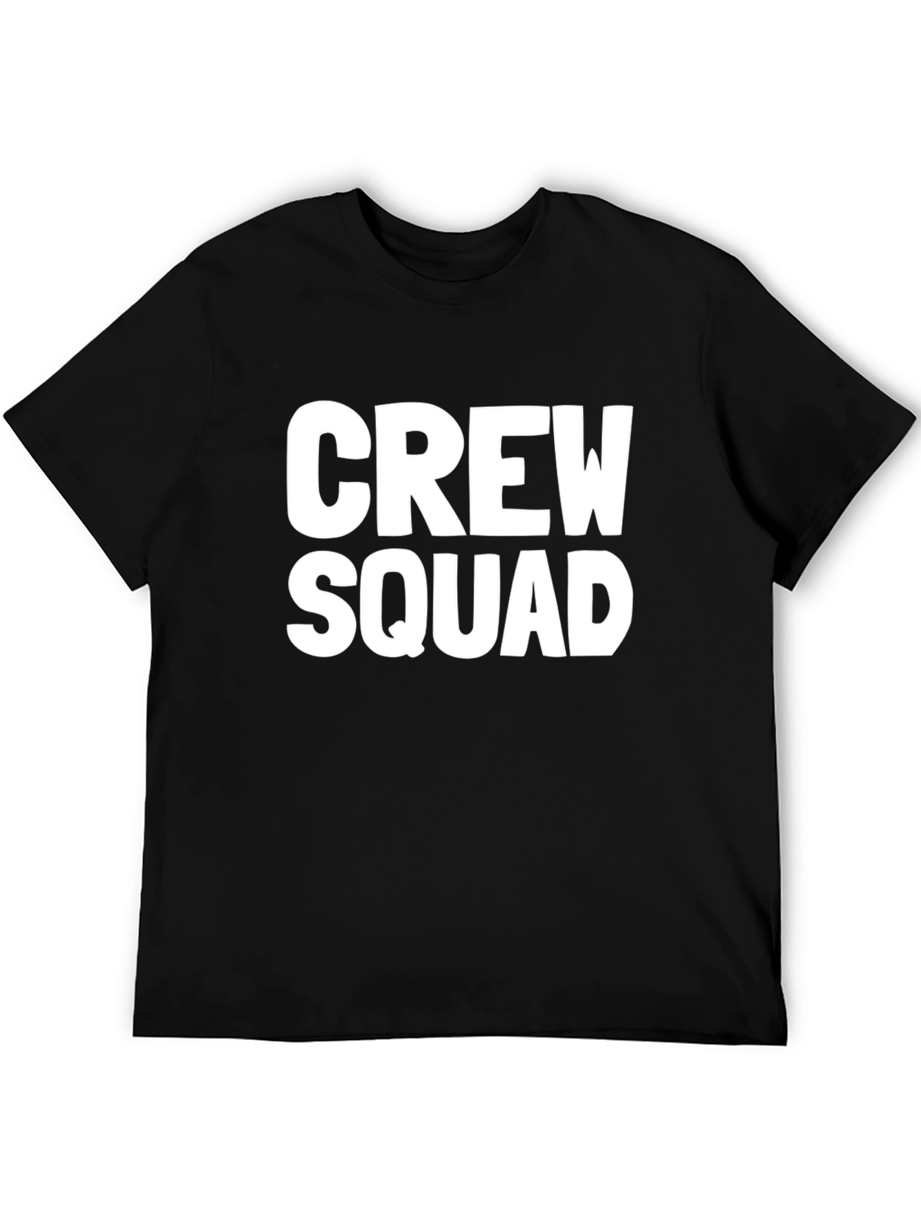 Crew Squad Black Graphic T-Shirt