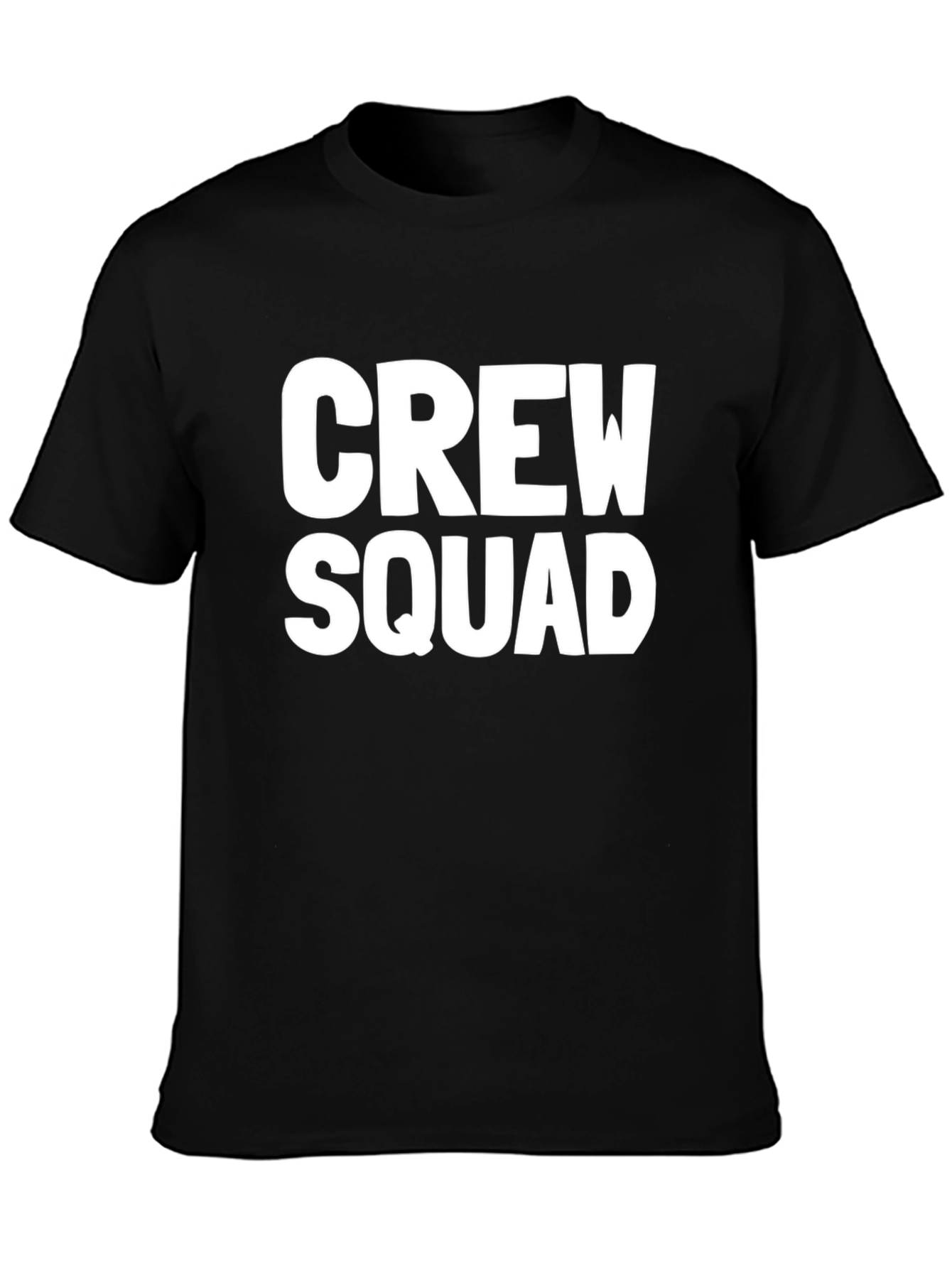 Crew Squad Black Graphic T-Shirt