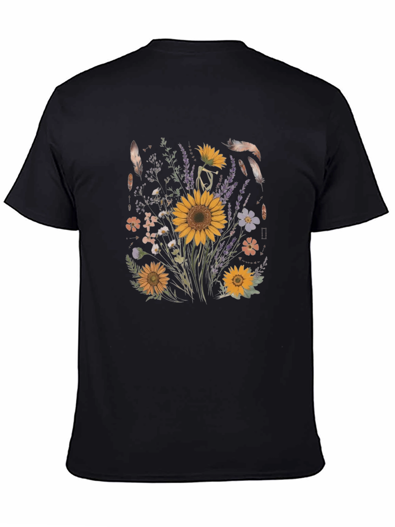 Floral Graphic Tee - Sunflower Design