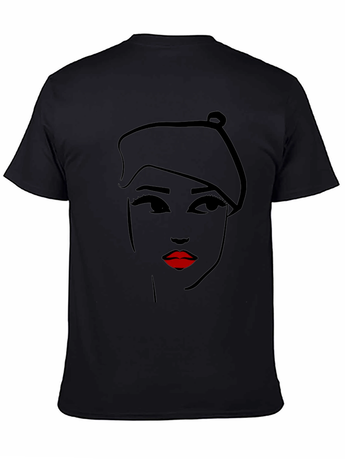 Stylish Graphic Print Black T-Shirt