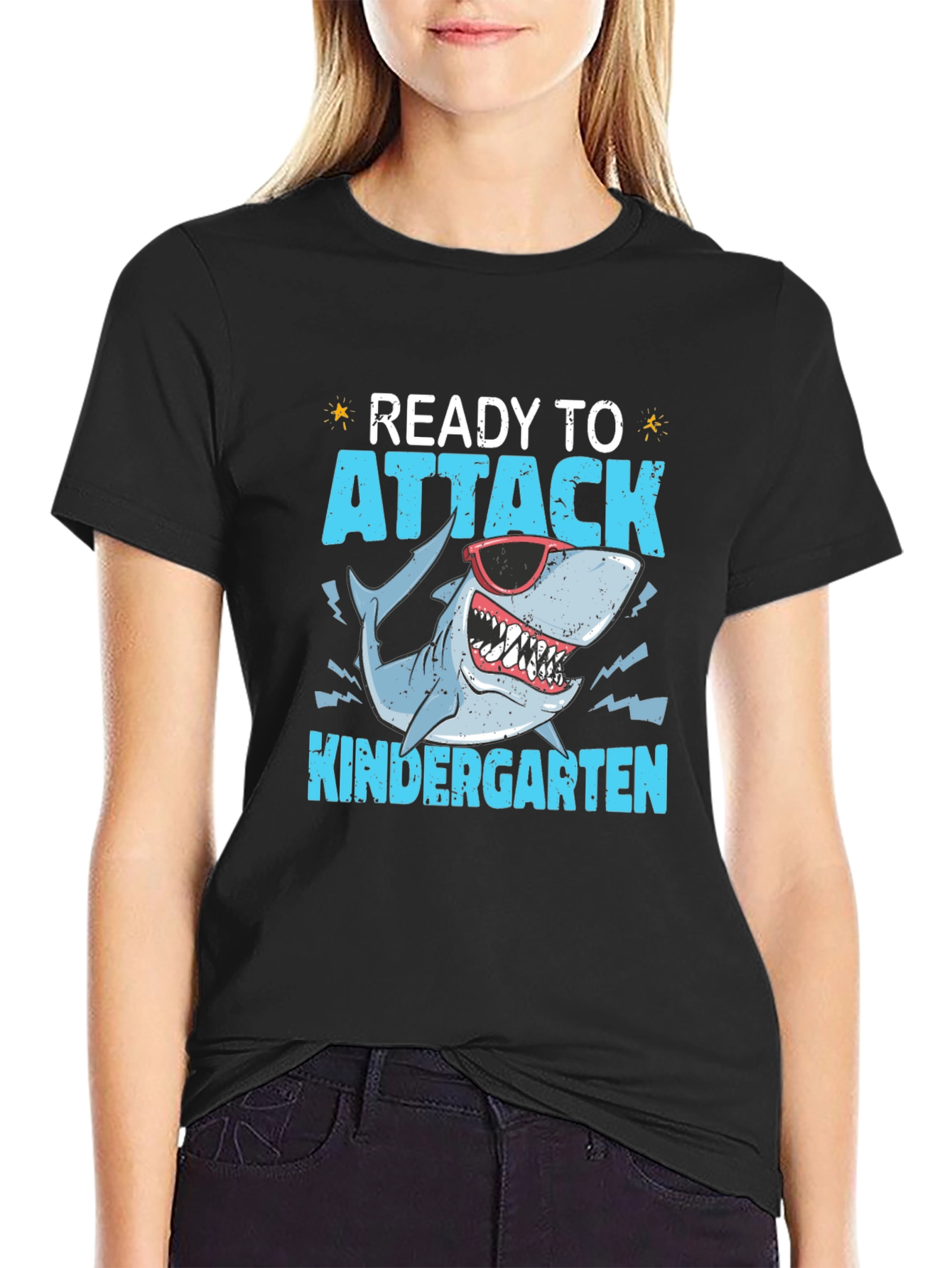 Ready to Attack Kindergarten Shark T-Shirt