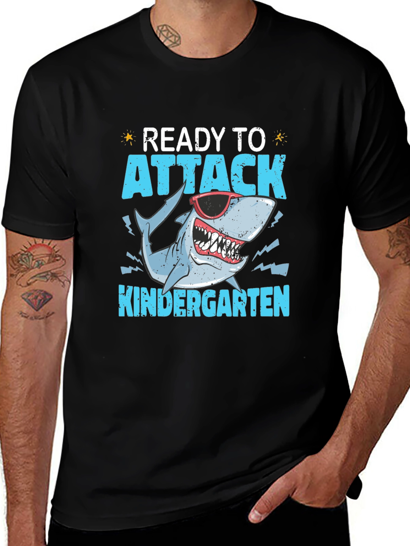 Ready to Attack Kindergarten Shark T-Shirt