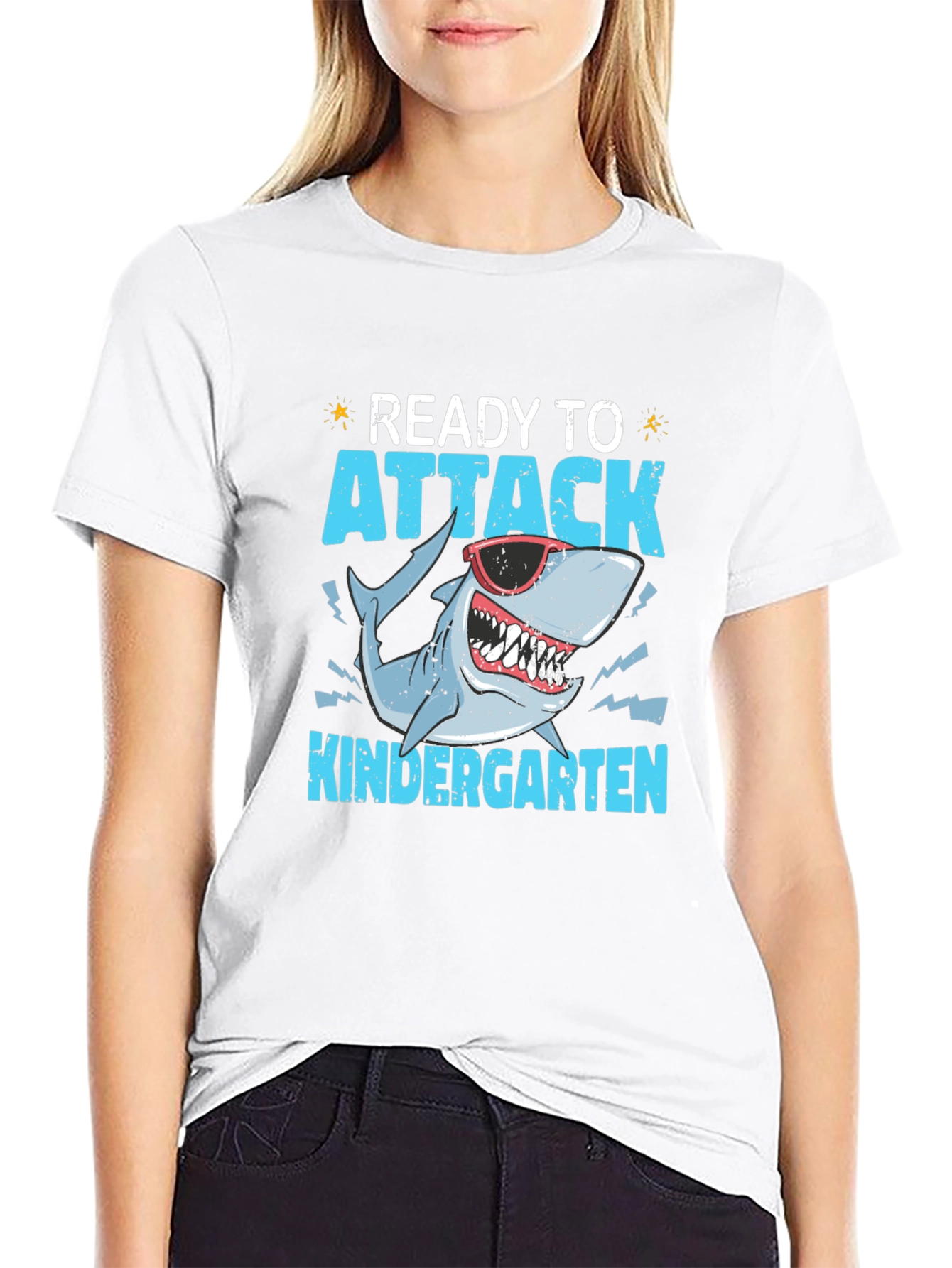Ready to Attack Kindergarten Shark T-Shirt