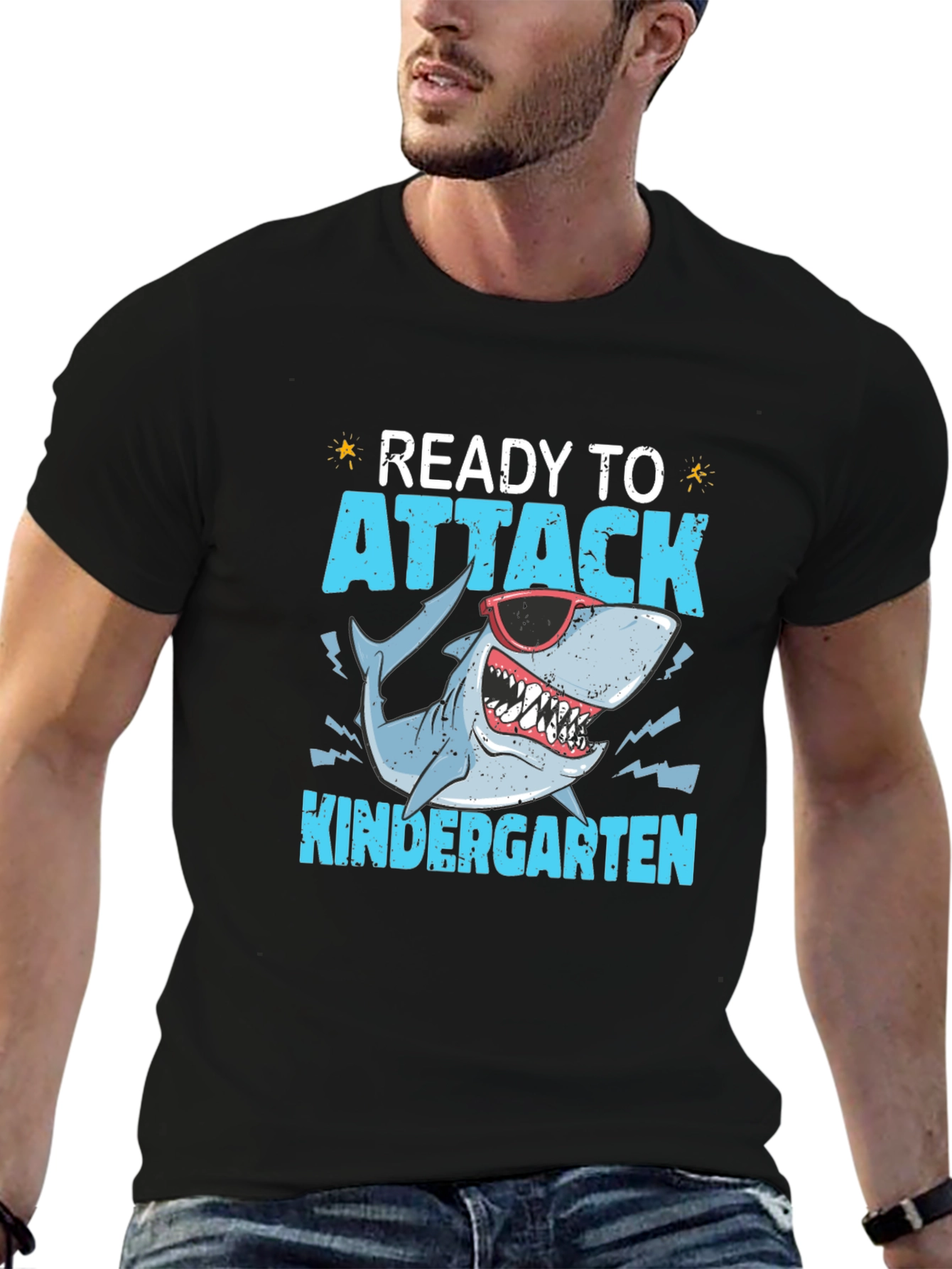 Ready to Attack Kindergarten Shark T-Shirt