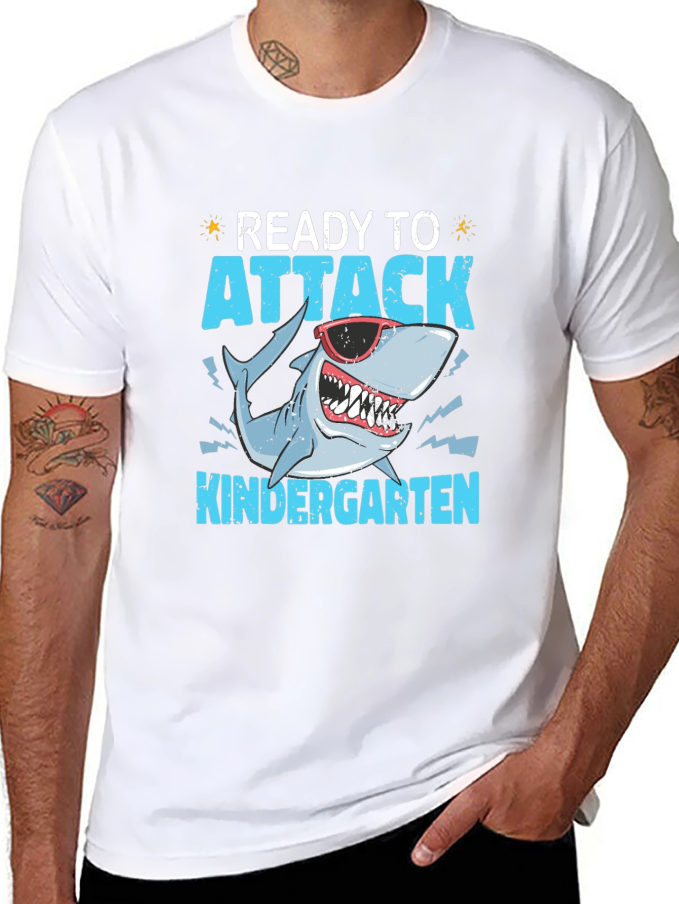 Ready to Attack Kindergarten Shark T-Shirt