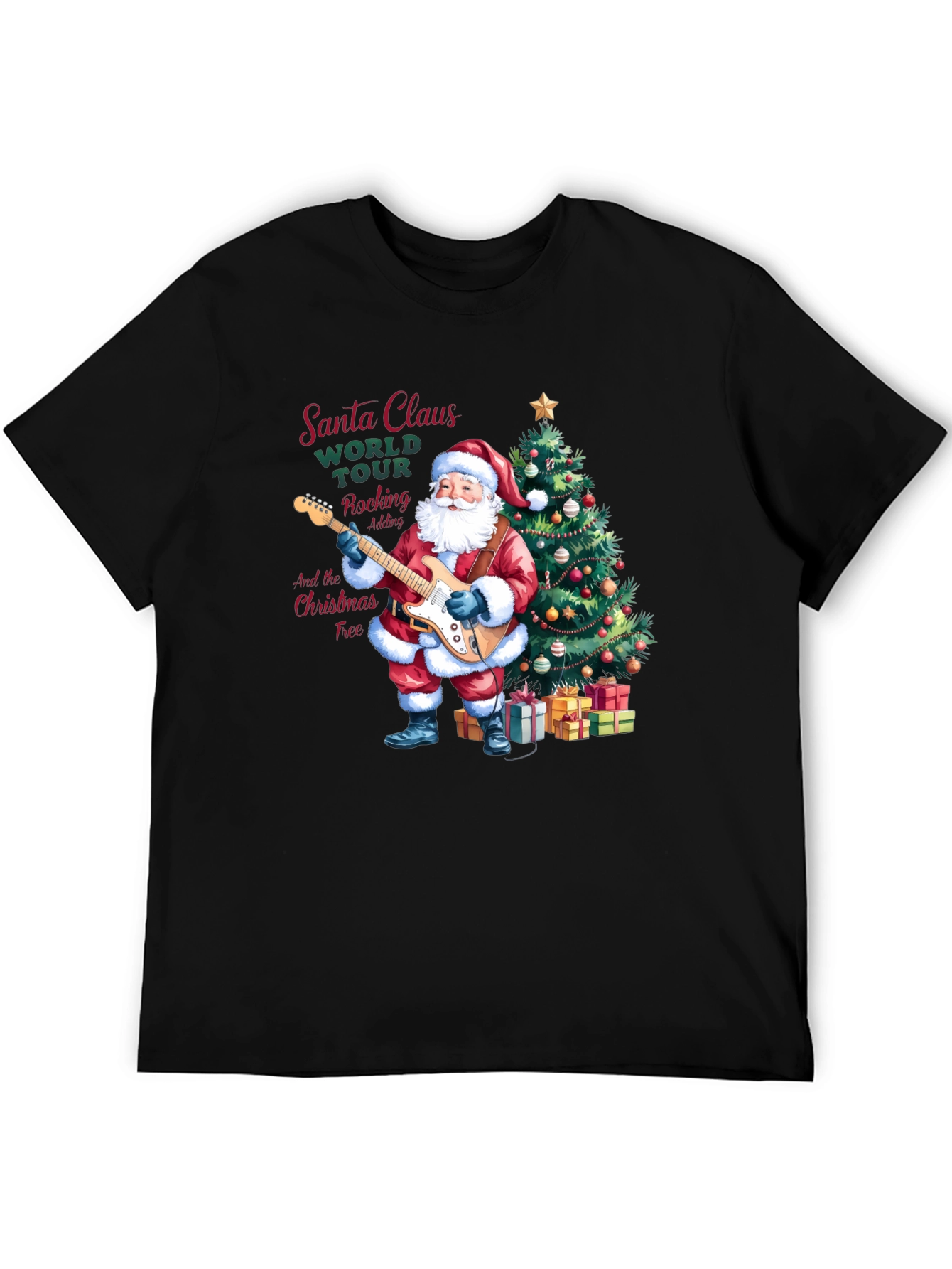 Santa Claus Rocking Christmas T-Shirt