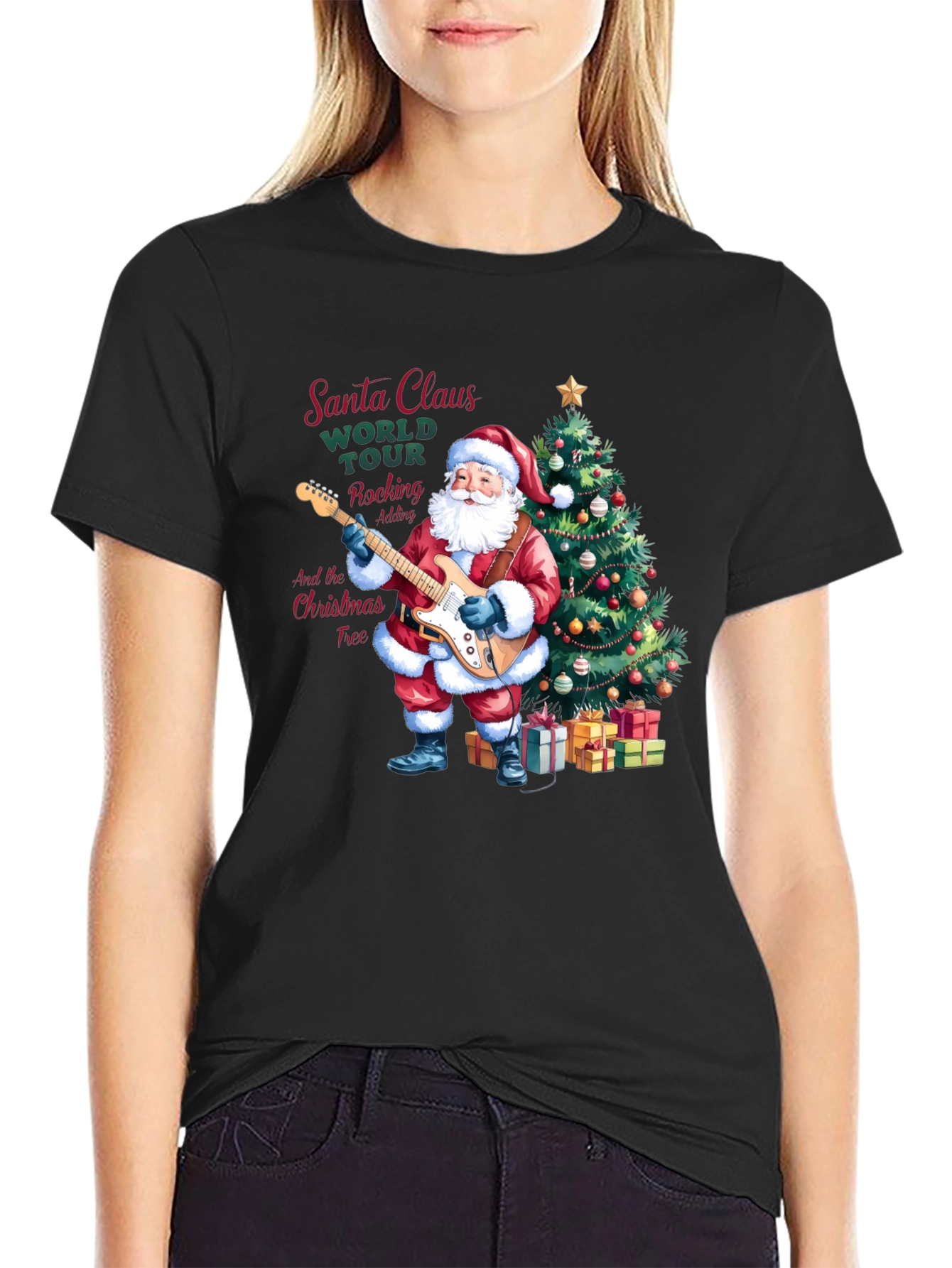 Santa Claus Rocking Christmas T-Shirt