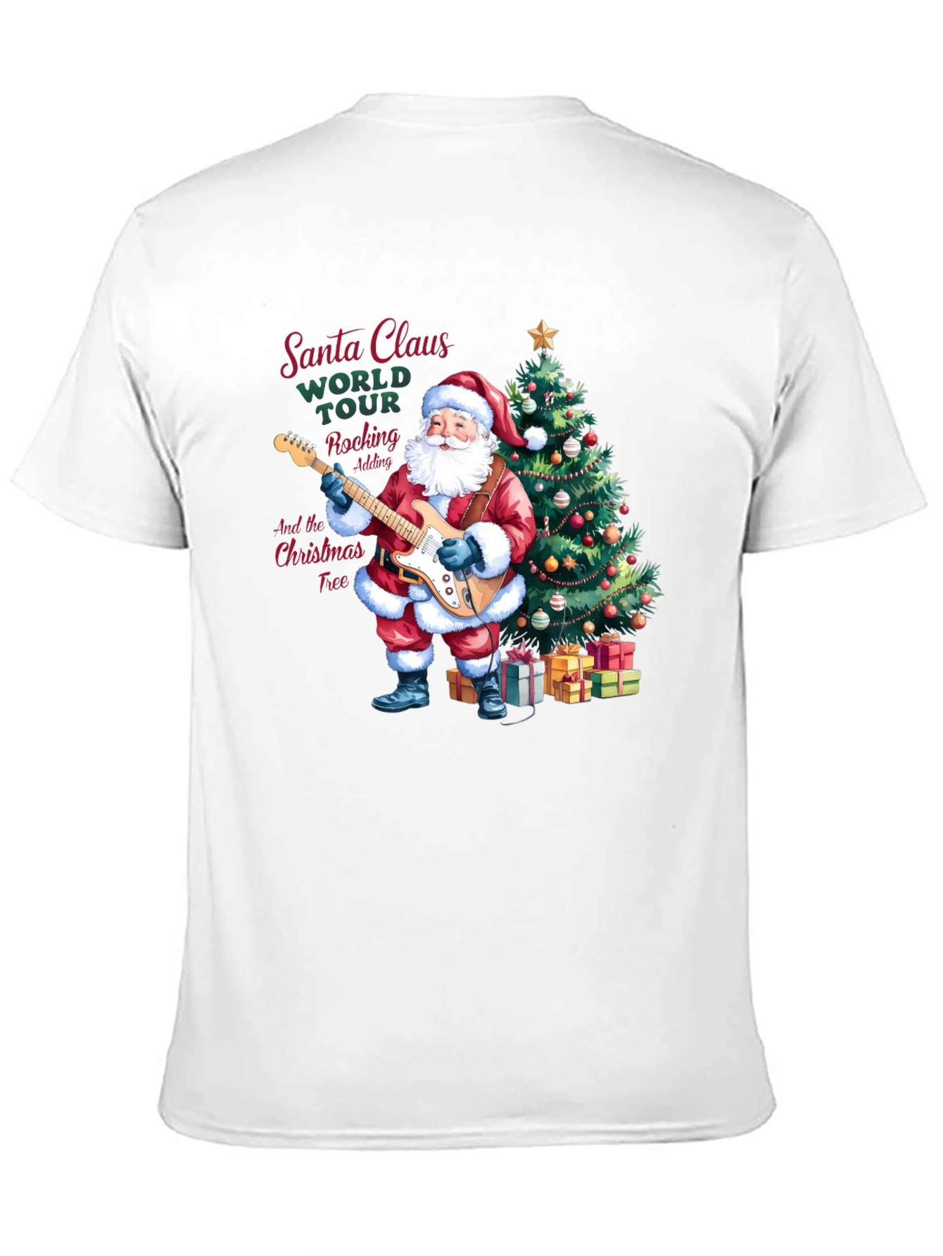 Santa Claus Rocking Christmas T-Shirt
