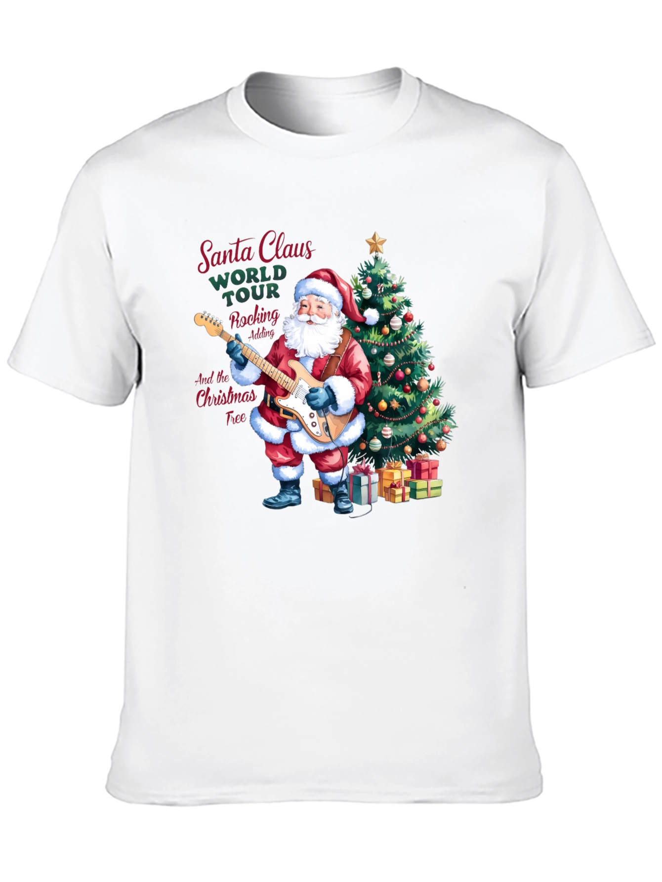 Santa Claus Rocking Christmas T-Shirt