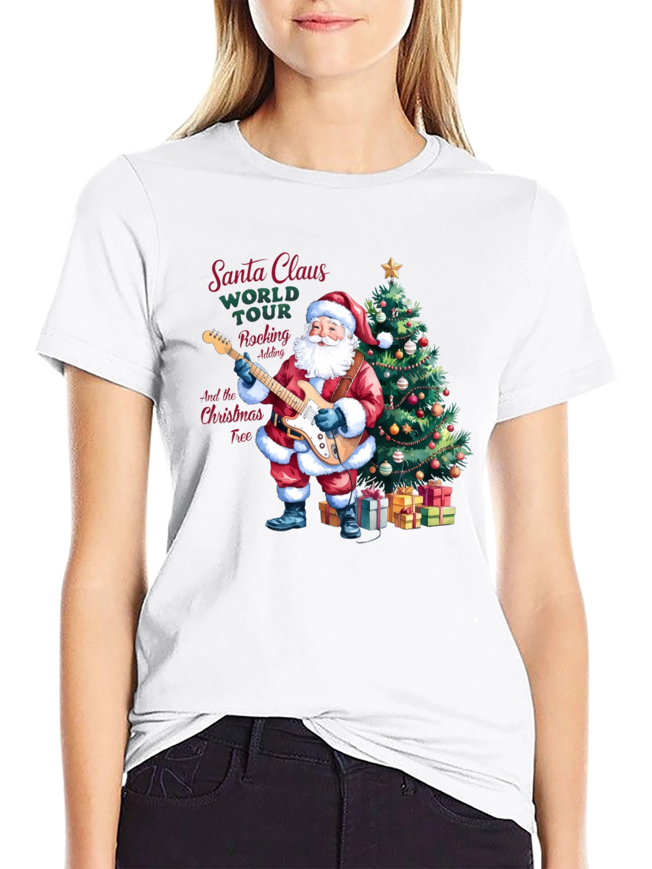 Santa Claus Rocking Christmas T-Shirt