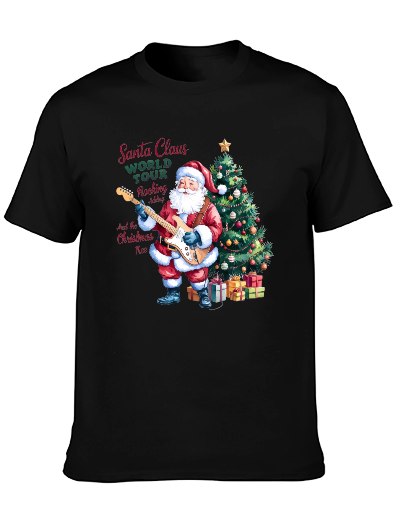 Santa Claus Rocking Christmas T-Shirt
