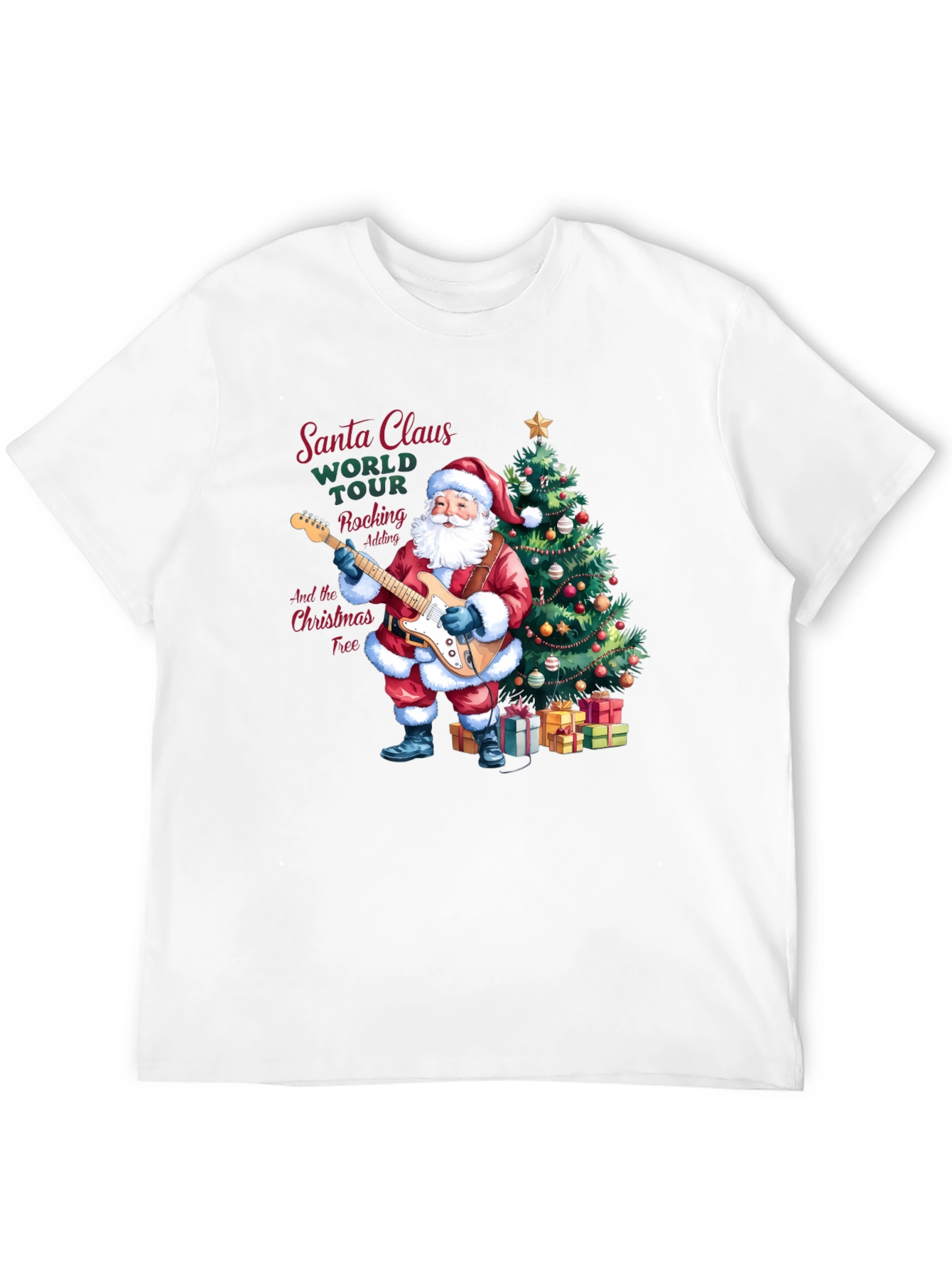 Santa Claus Rocking Christmas T-Shirt