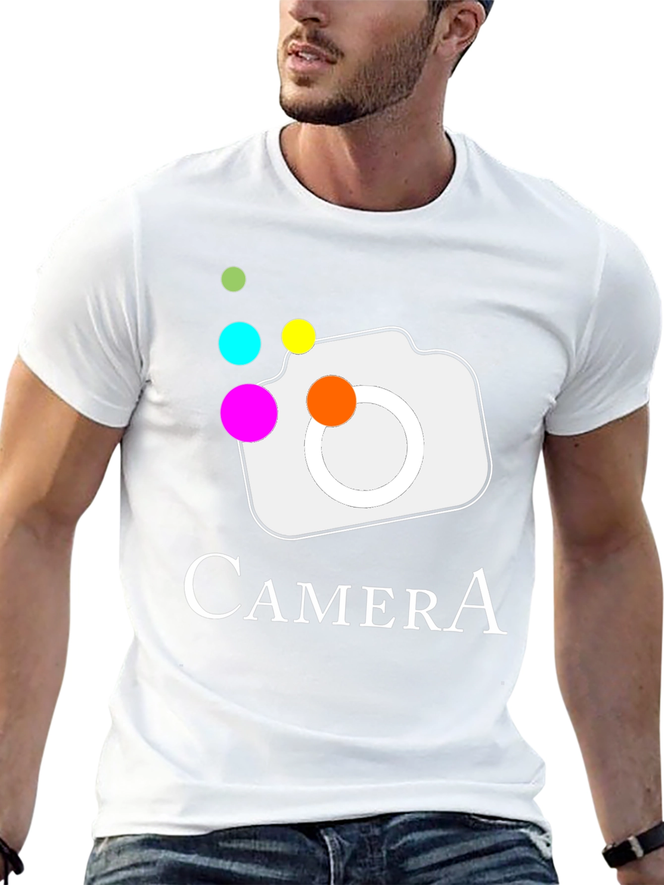 Camera Graphic T-Shirt - Stylish & Unique