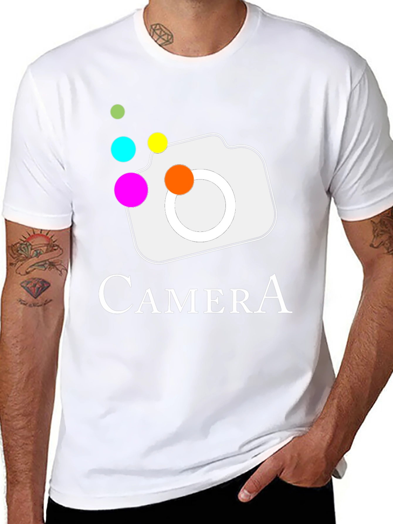 Camera Graphic T-Shirt - Stylish & Unique