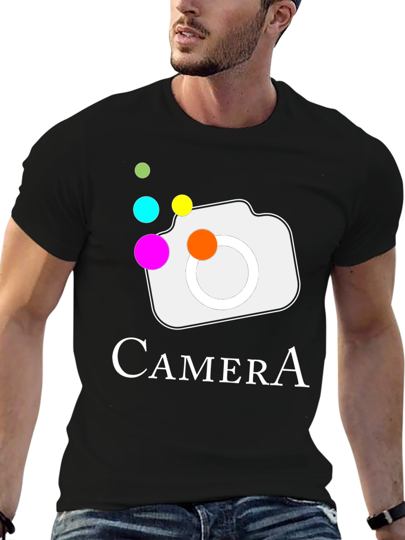 Camera Graphic T-Shirt - Stylish & Unique