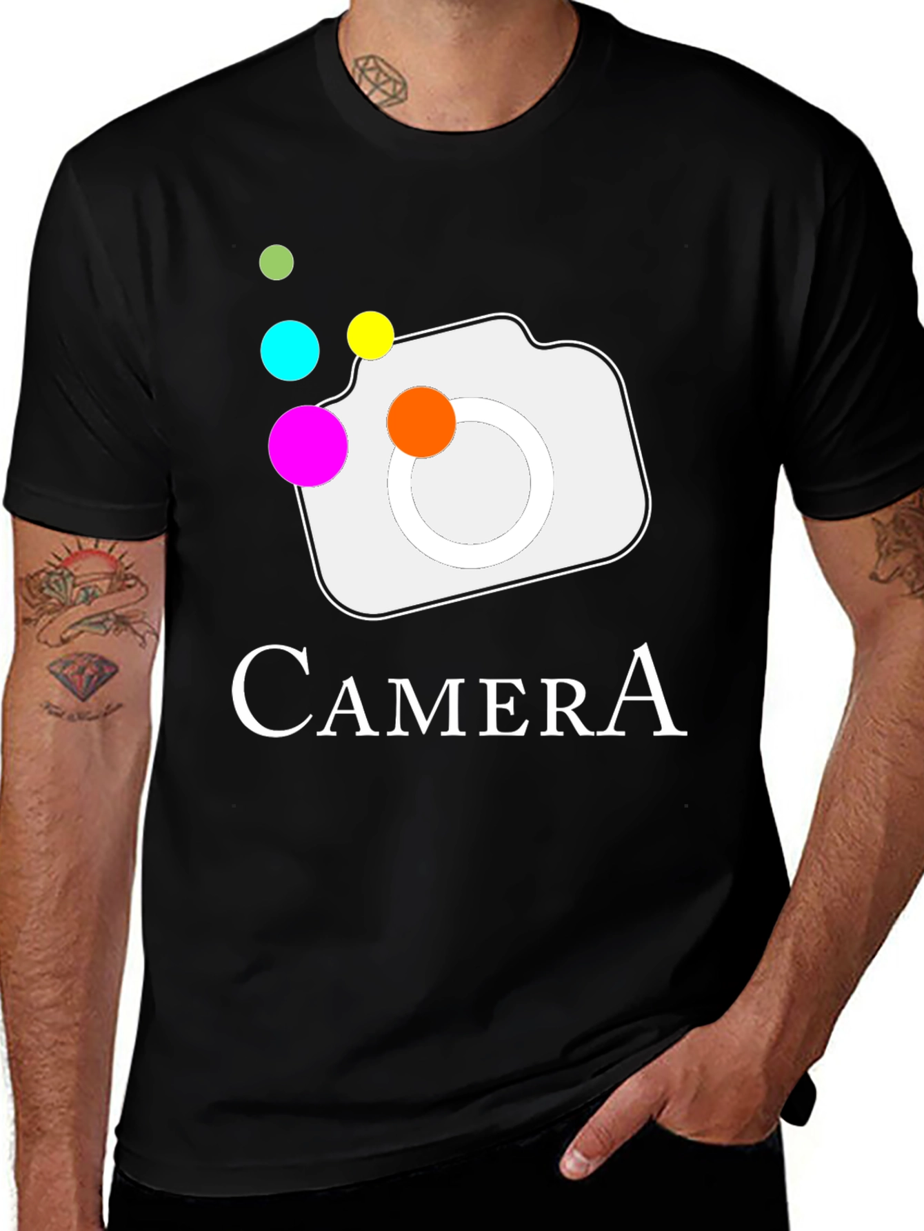 Camera Graphic T-Shirt - Stylish & Unique