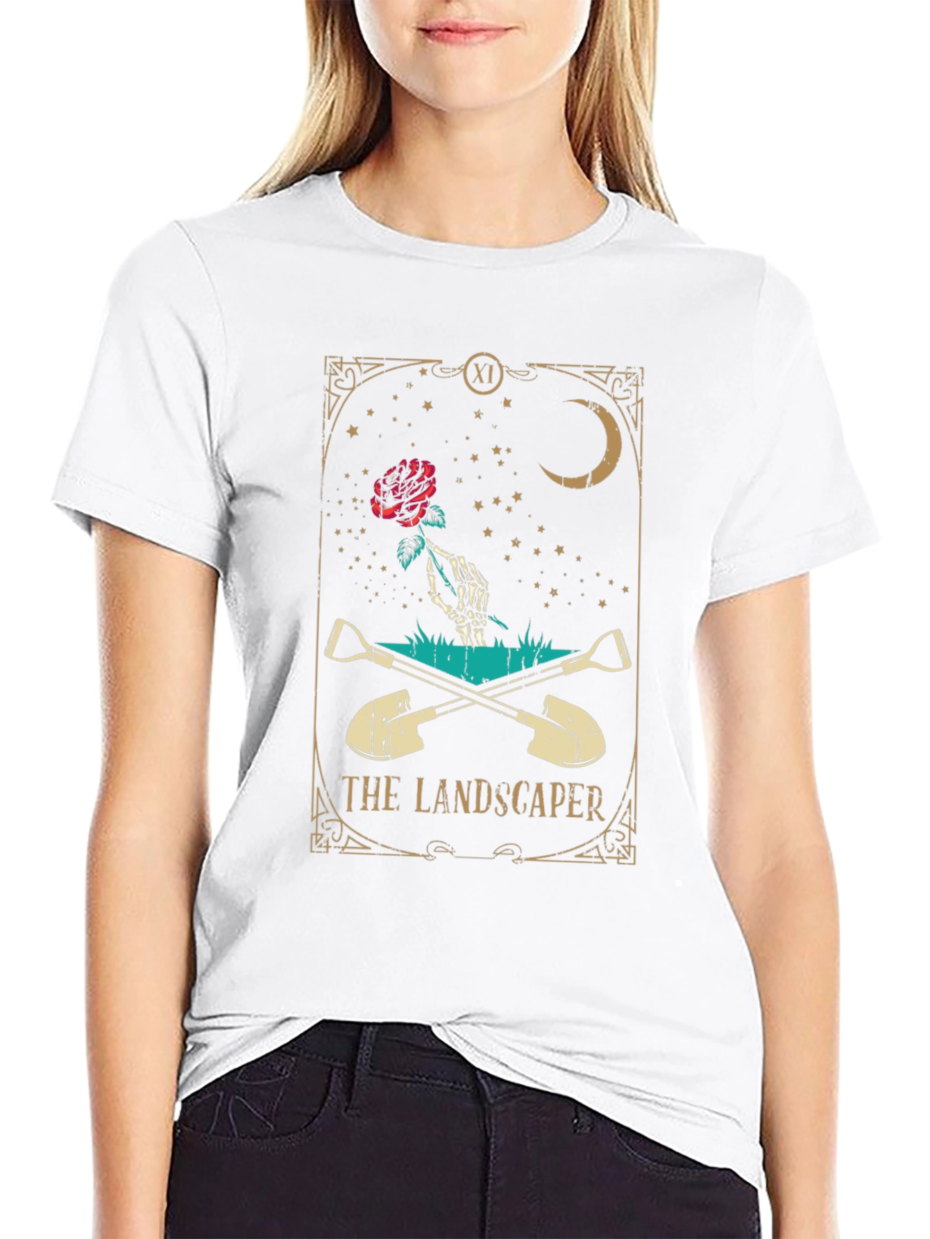 Landscaper Tarot Card Graphic T-Shirt