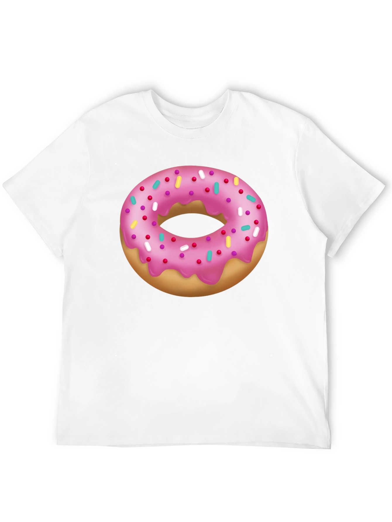 Donut Graphic T-Shirt - Pink Frosted Sprinkles