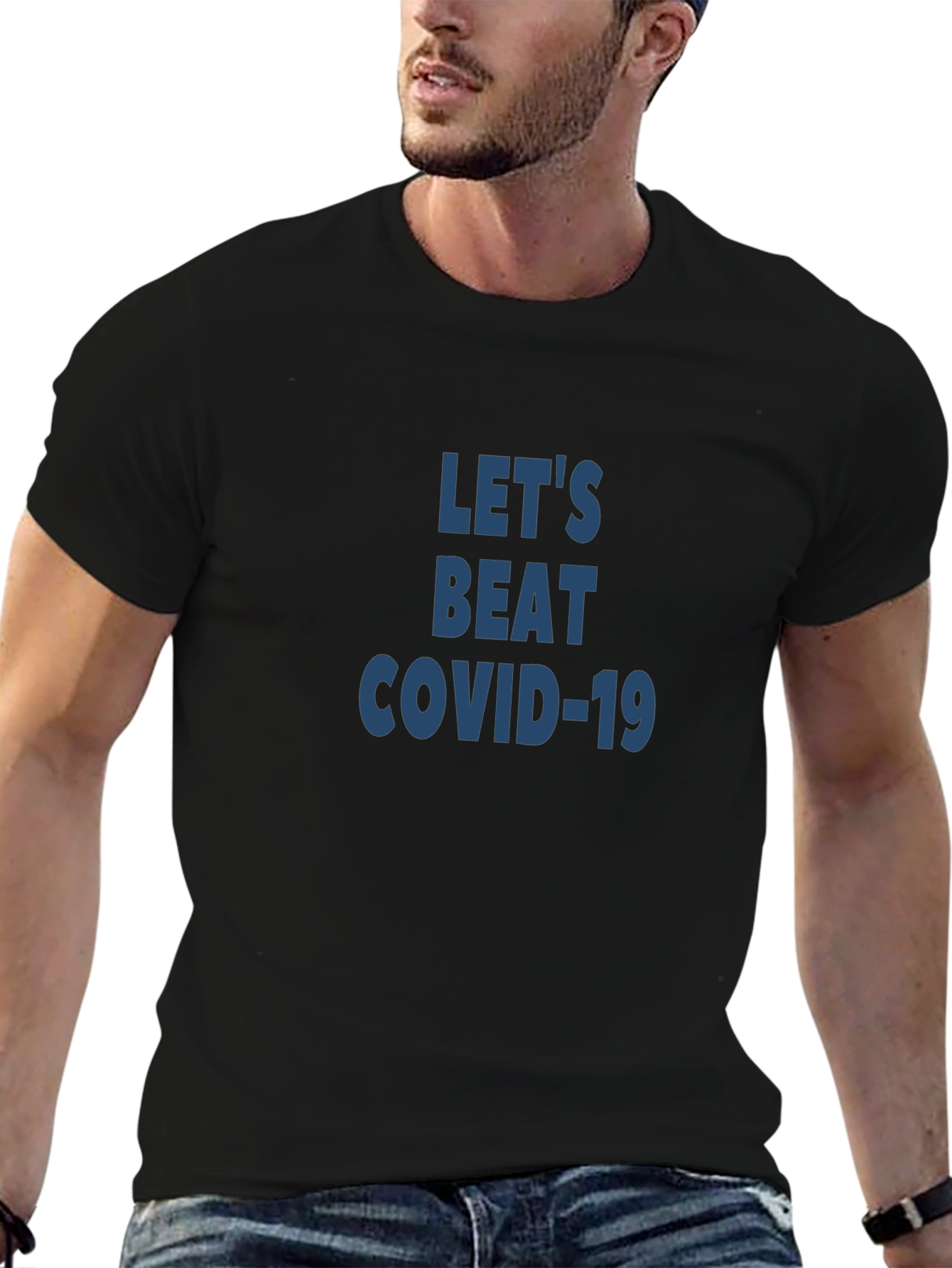 Lets Beat COVID-19 Graphic T-Shirt