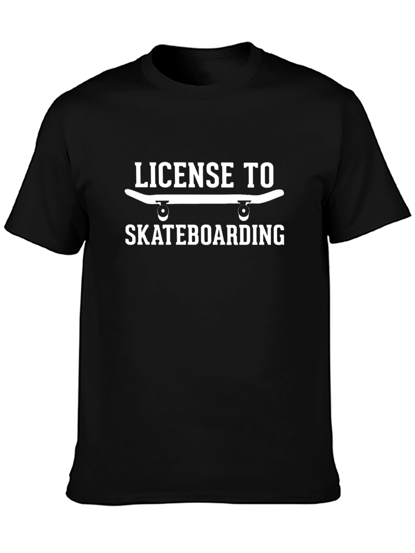 License to Skateboarding Graphic Tee - Black